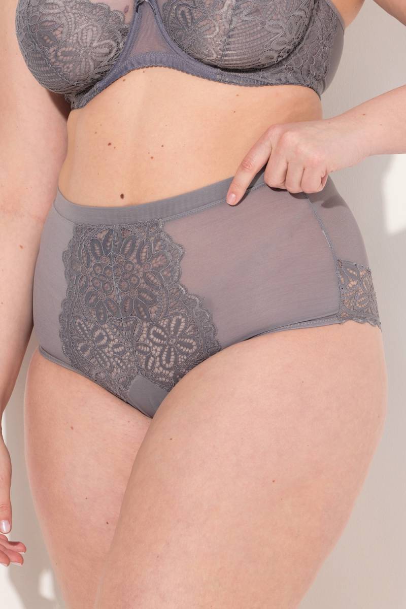 Große Größen TRUYOU Maxislip, Damen, grau, Größe: 58/60, Baumwolle/Synthetische Fasern/Elasthan, Ulla Popken von Ulla Popken