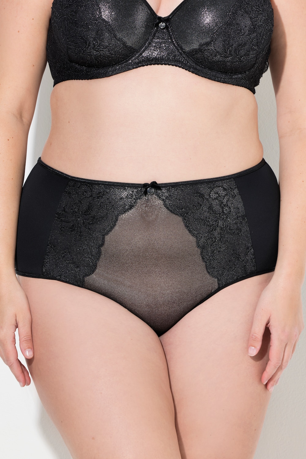 Große Größen Maxislip, Damen, schwarz, Größe: 54/56, Baumwolle/Synthetische Fasern/Elasthan, Ulla Popken Große Größen Maxislip, Damen, schwarz, Größe: 54/56, Baumwolle/Synthetische Fasern/Elasthan, Ulla Popken von Ulla Popken