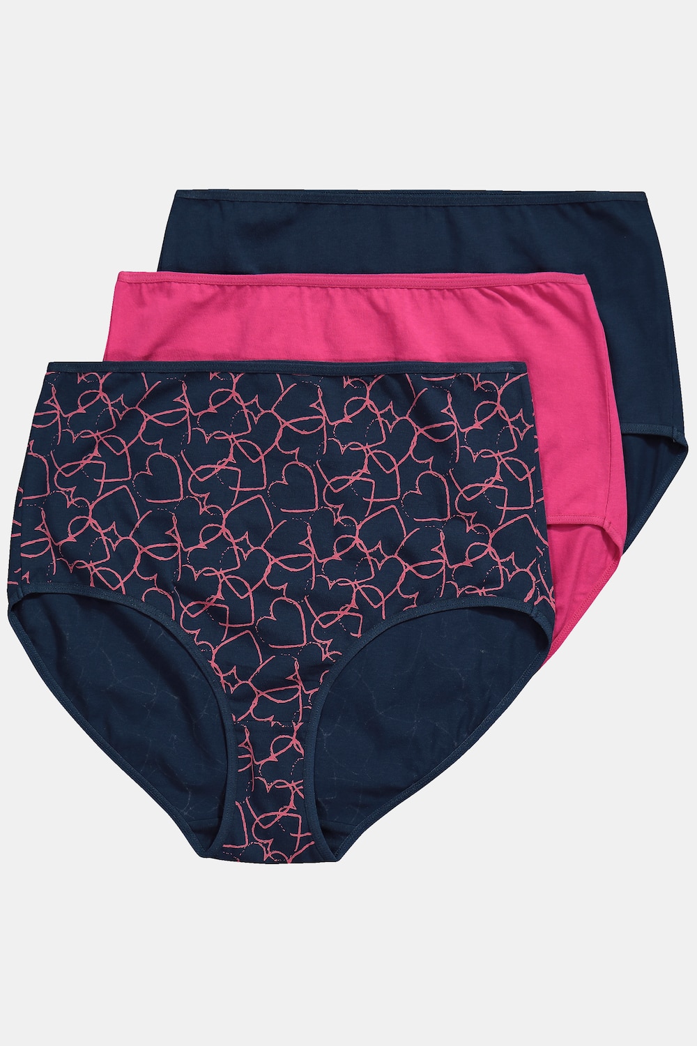 Große Größen Maxislips, Damen, blau, Größe: 50/52, Baumwolle, Ulla Popken von Ulla Popken