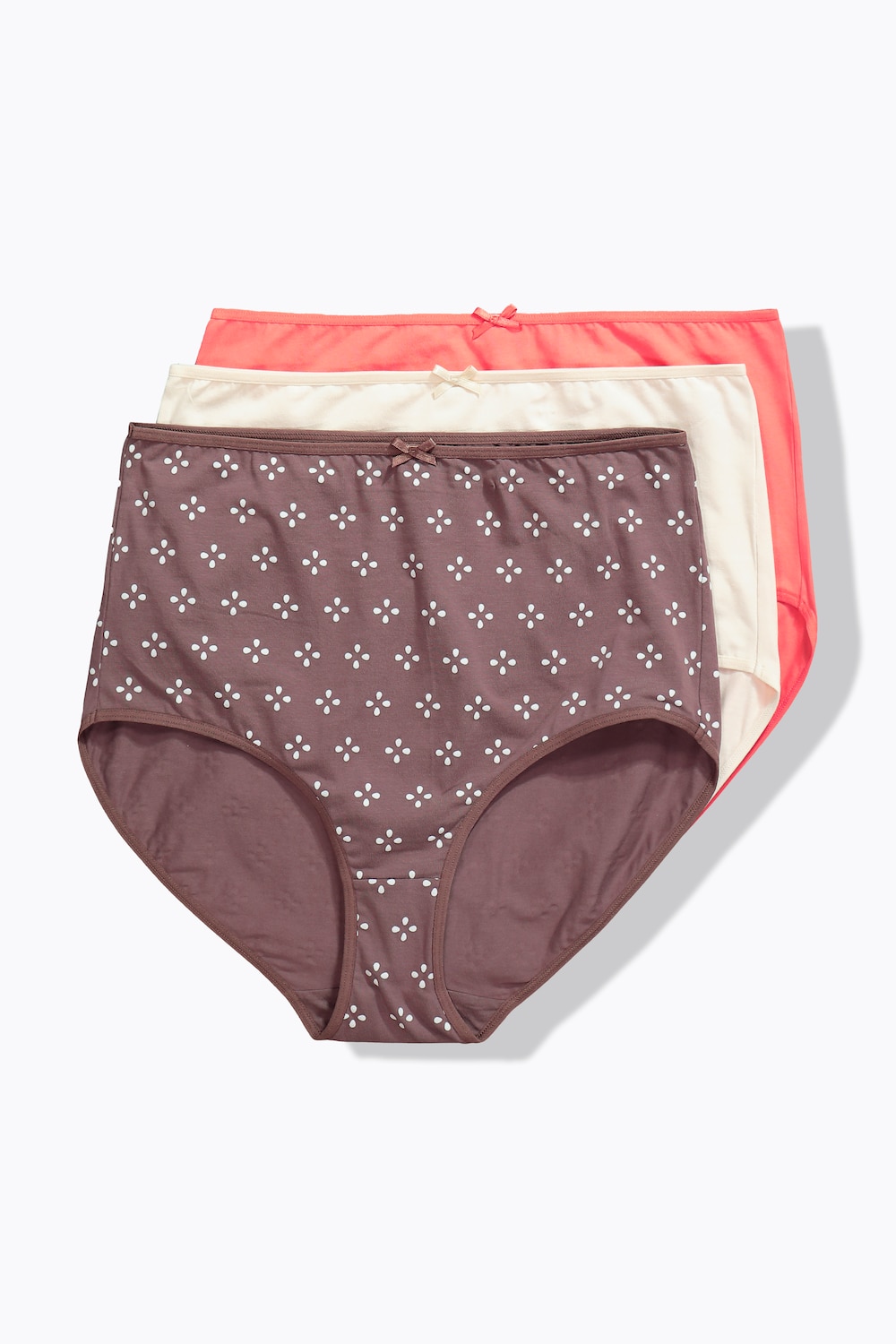 Große Größen Maxislips, Damen, braun, Größe: 50/52, Baumwolle, Ulla Popken von Ulla Popken