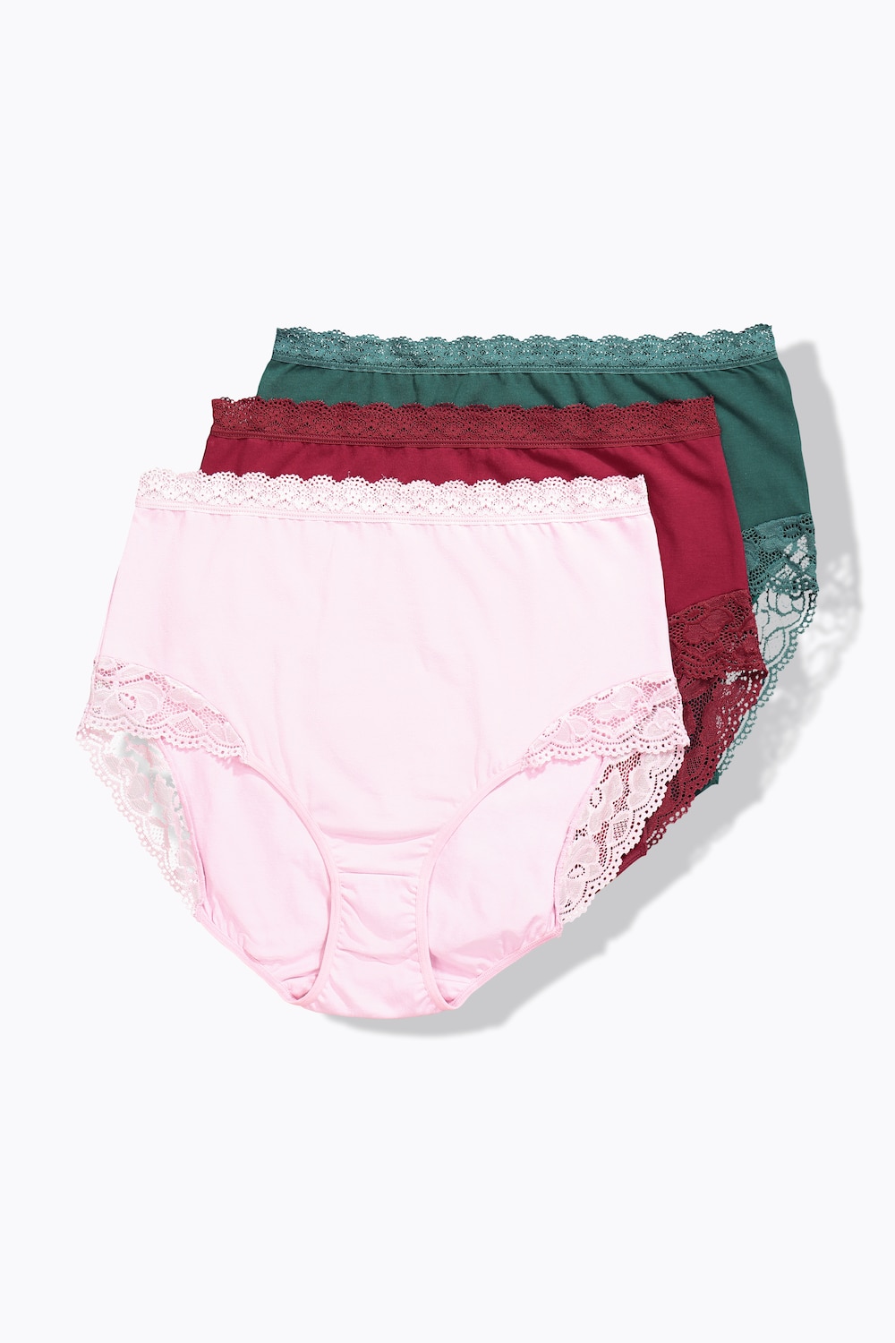 Große Größen Maxislips, Damen, grün, Größe: 58/60, Baumwolle/Synthetische Fasern/Elasthan, Ulla Popken von Ulla Popken