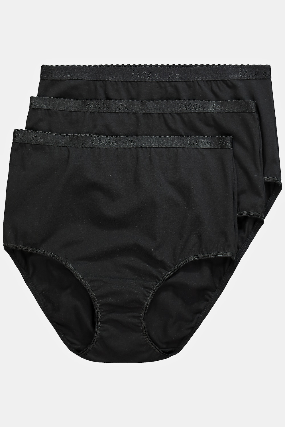 Große Größen Maxislips, Damen, schwarz, Größe: 42/44, Baumwolle, Ulla Popken von Ulla Popken
