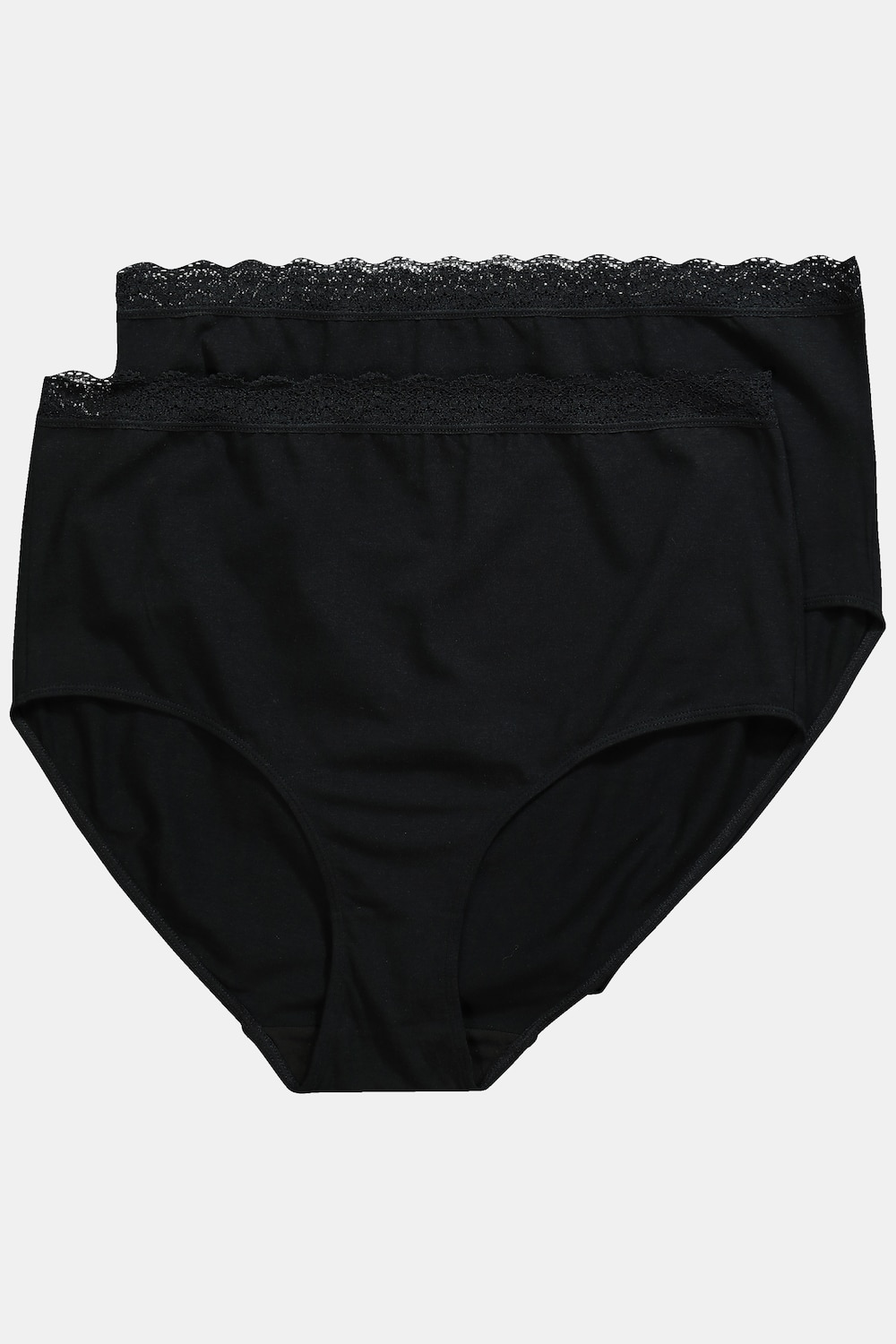 Große Größen Maxislips, Damen, schwarz, Größe: 42/44, Baumwolle/Synthetische Fasern, Ulla Popken von Ulla Popken