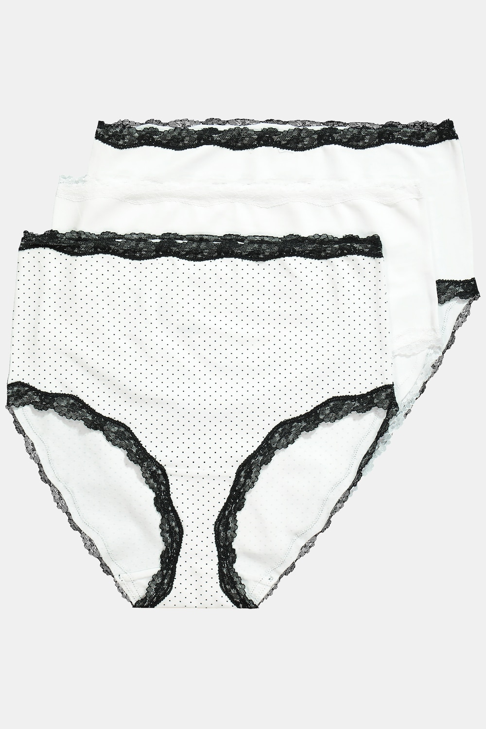 Große Größen Maxislips, Damen, weiß, Größe: 62/64, Baumwolle, Ulla Popken von Ulla Popken