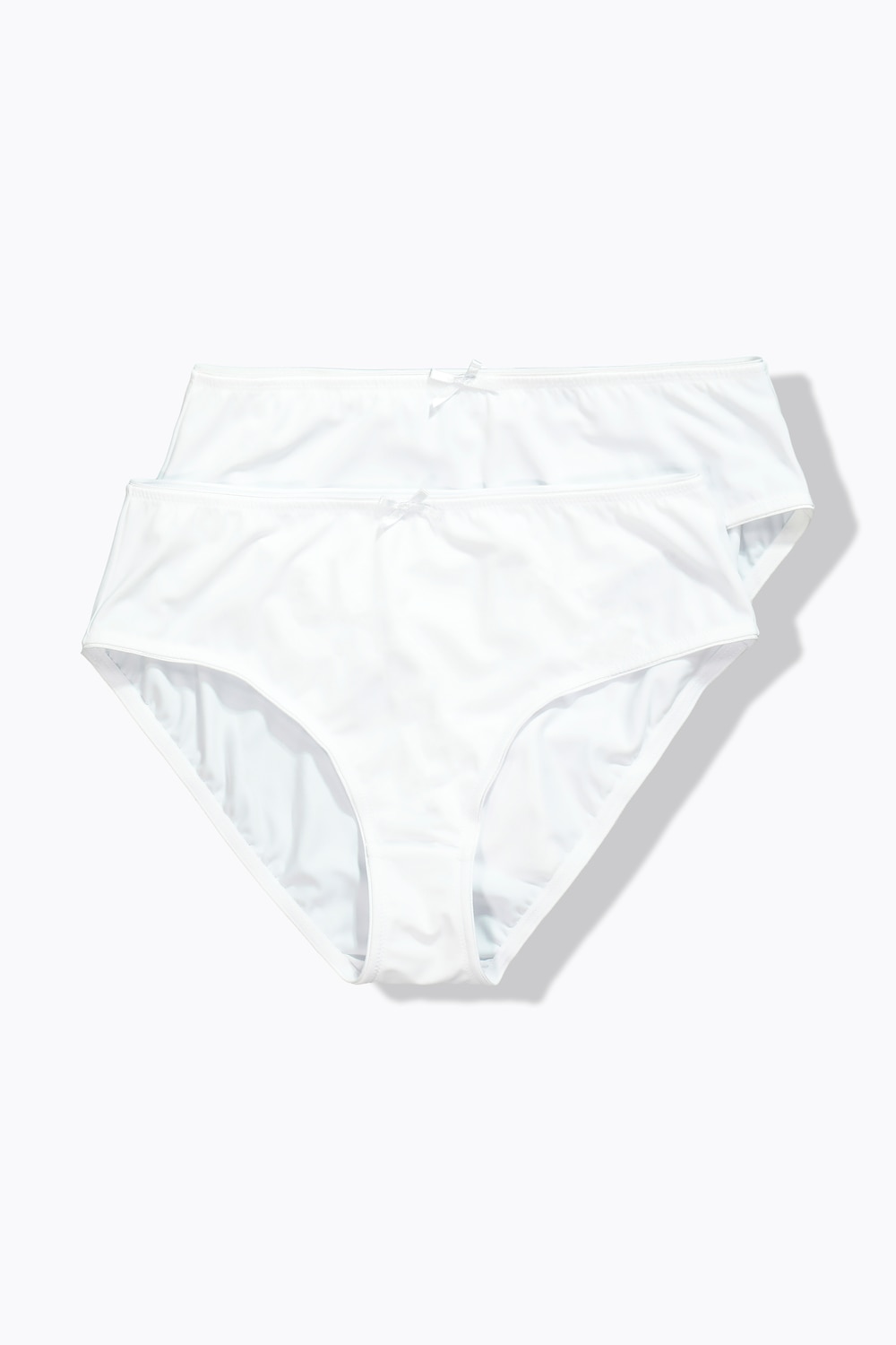 Große Größen Midi-Slips, Damen, weiß, Größe: 50/52, Baumwolle/Synthetische Fasern/Elasthan, Ulla Popken von Ulla Popken