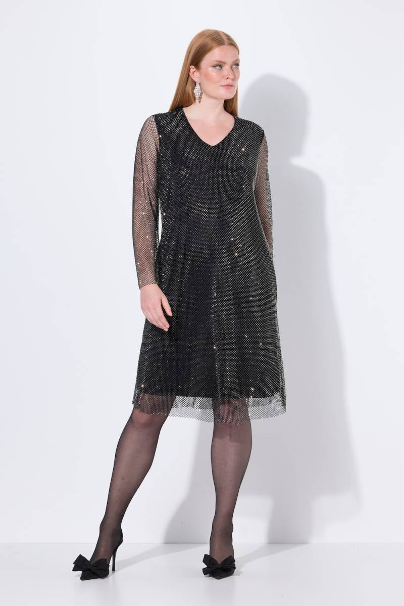 Große Größen Midikleid, Damen, grau, Größe: 50/52, Polyester, Ulla Popken von Ulla Popken