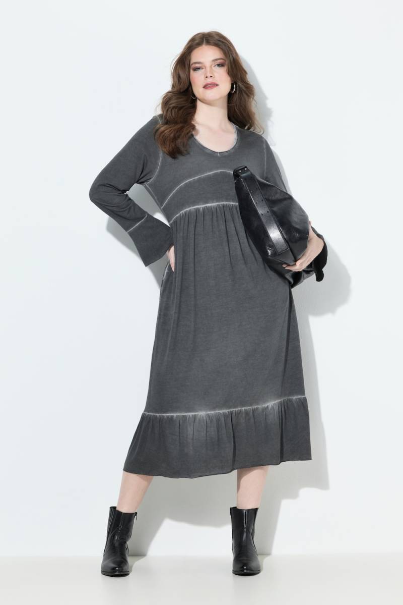 Große Größen Midikleid, Damen, grau, Größe: 62/64, Baumwolle/Synthetische Fasern, Ulla Popken Große Größen Midikleid, Damen, grau, Größe: 62/64, Baumwolle/Synthetische Fasern, Ulla Popken von Ulla Popken