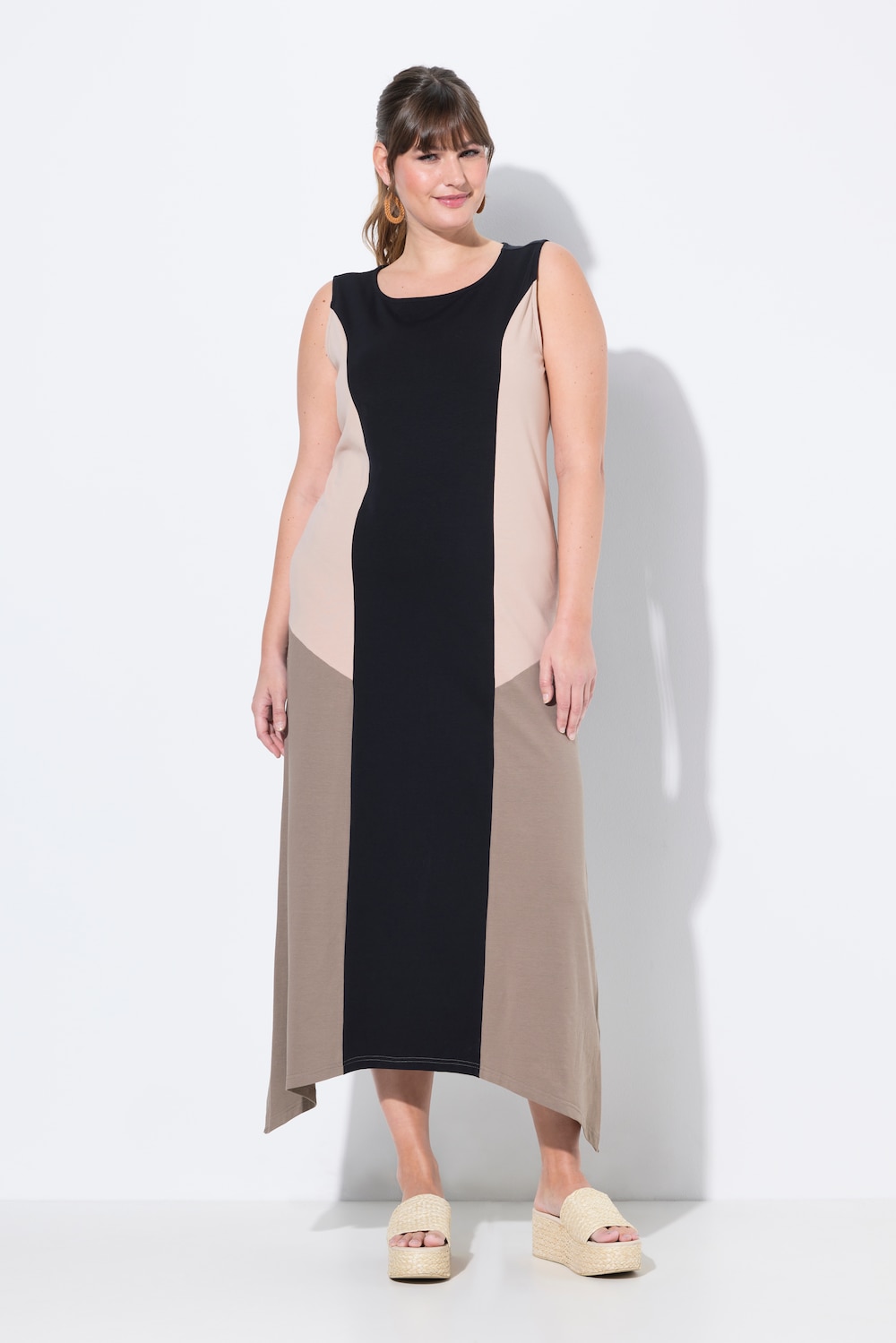 Große Größen Midikleid, Damen, schwarz, Größe: 42/44, Baumwolle, Ulla Popken Große Größen Midikleid, Damen, schwarz, Größe: 42/44, Baumwolle, Ulla Popken von Ulla Popken