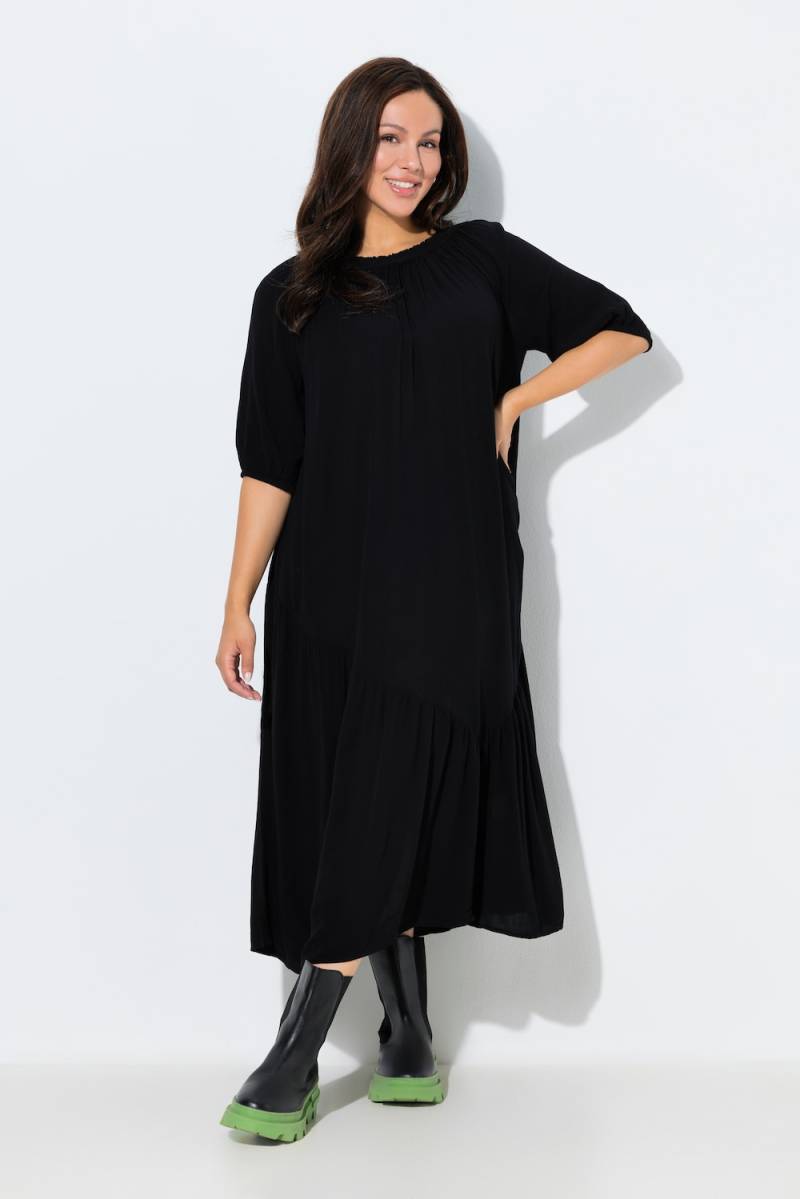 Große Größen Midikleid, Damen, schwarz, Größe: 42/44, Viskose, Ulla Popken von Ulla Popken