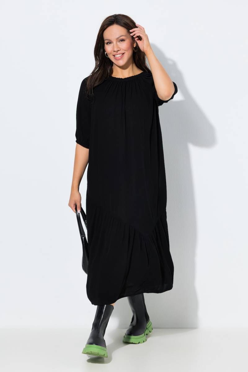 Große Größen Midikleid, Damen, schwarz, Größe: 46/48, Viskose, Ulla Popken von Ulla Popken