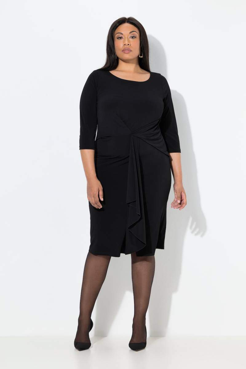 Große Größen Midikleid, Damen, schwarz, Größe: 56, Polyester, Ulla Popken von Ulla Popken