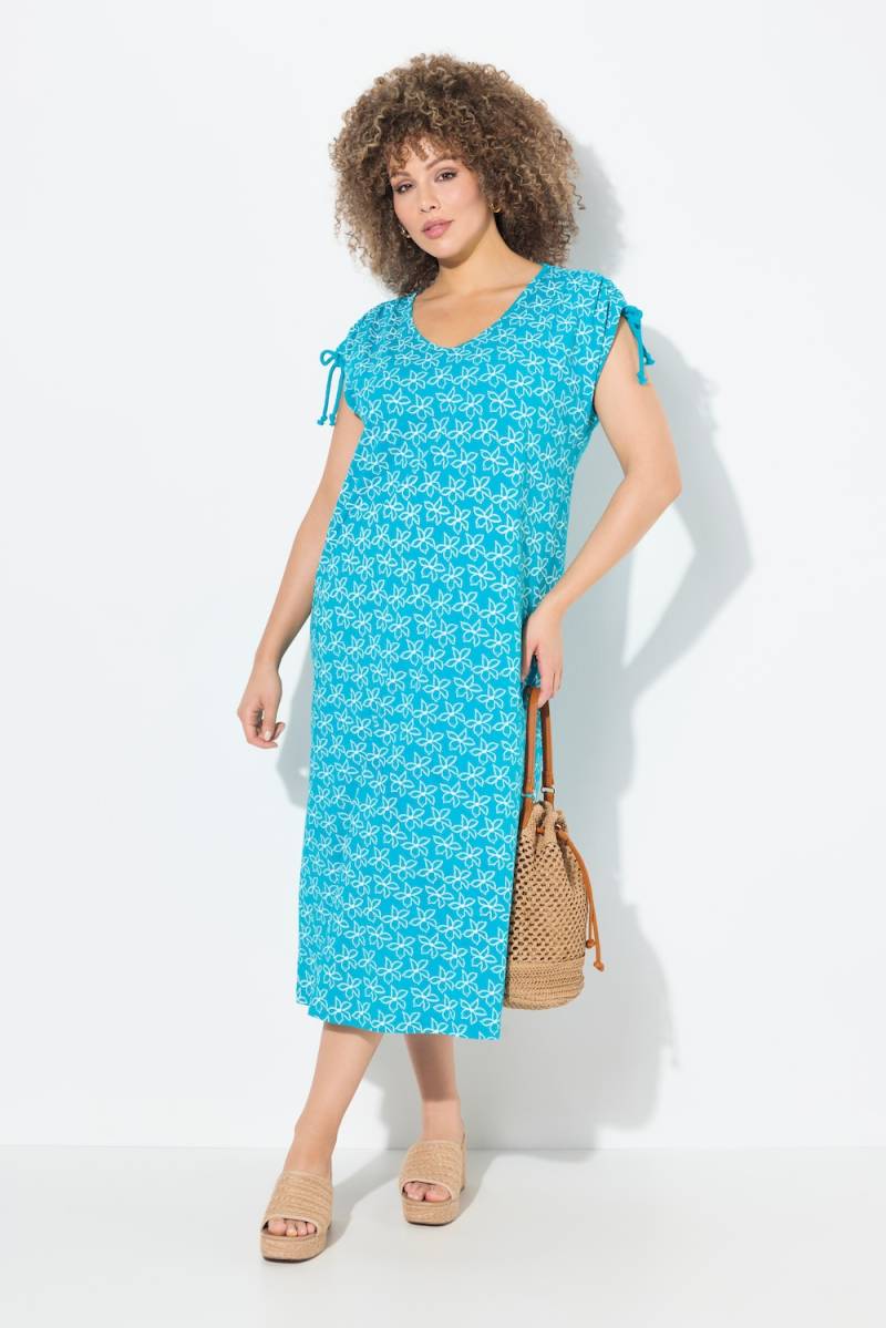 Große Größen Midikleid, Damen, türkis, Größe: 42/44, Baumwolle, Ulla Popken von Ulla Popken