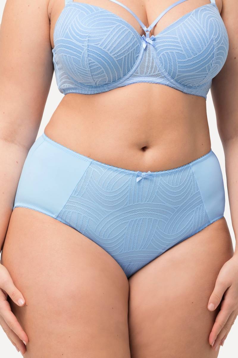 Große Größen Midislip, Damen, blau, Größe: 54/56, Baumwolle/Synthetische Fasern/Elasthan, Ulla Popken von Ulla Popken