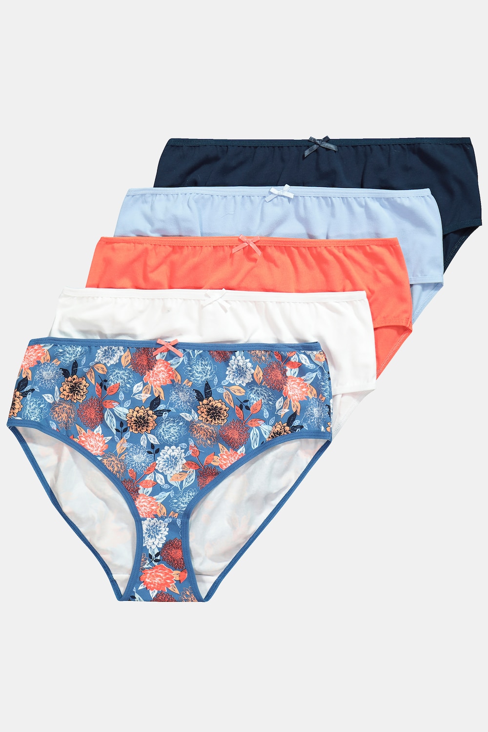 Große Größen Midislips, Damen, blau, Größe: 54/56, Baumwolle, Ulla Popken von Ulla Popken