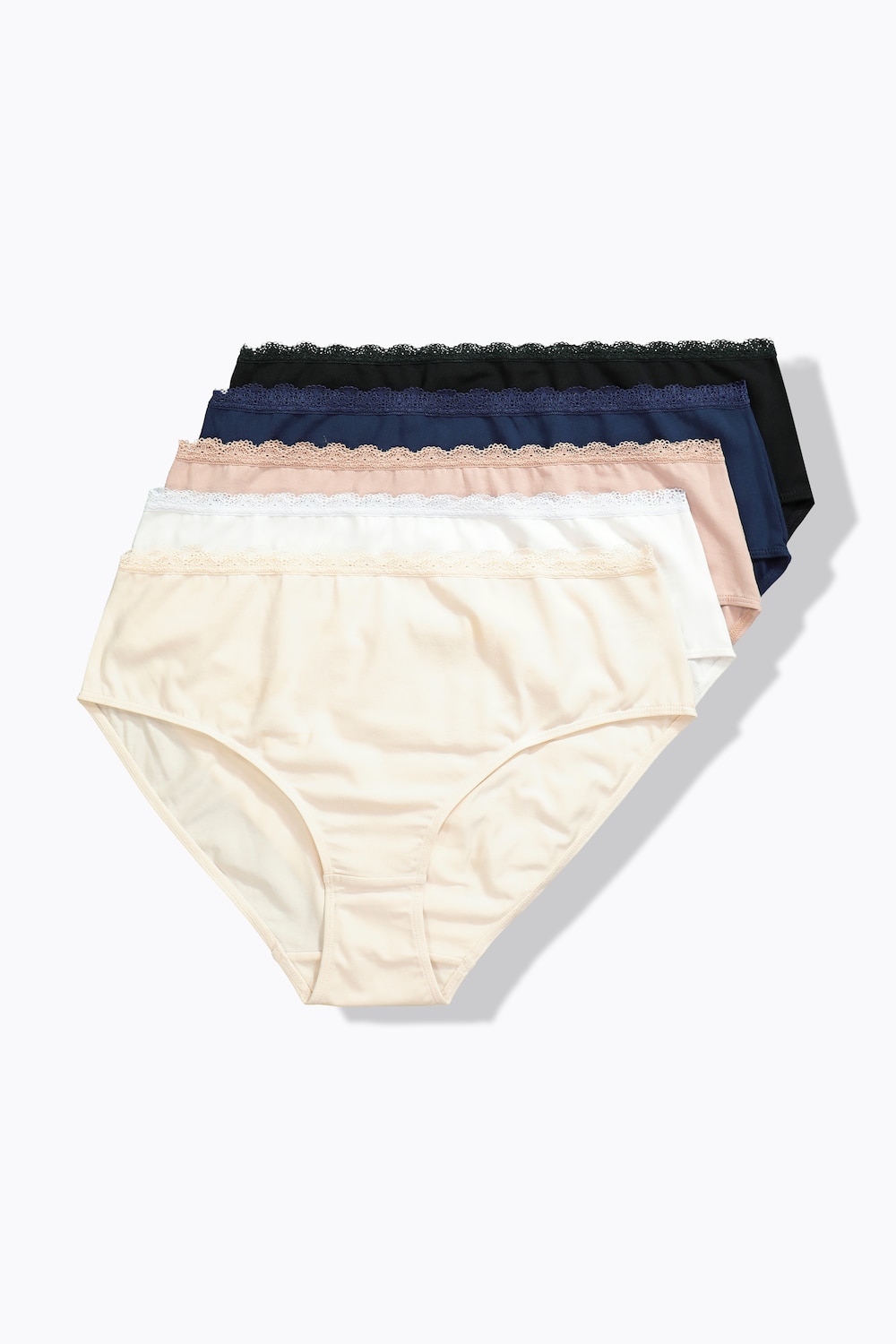 Große Größen Midislips, Damen, gelb, Größe: 50/52, Baumwolle, Ulla Popken von Ulla Popken