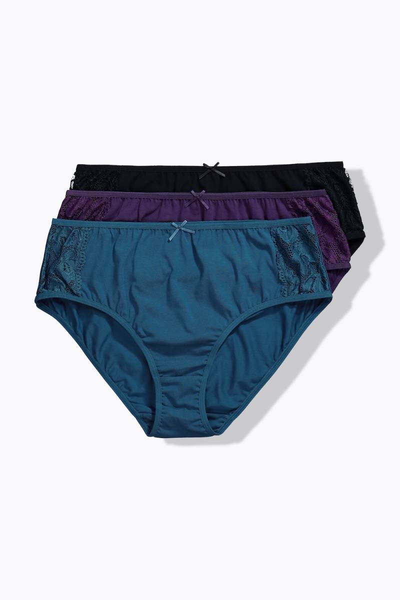 Große Größen Midislips, Damen, lila, Größe: 46/48, Baumwolle/Synthetische Fasern/Elasthan, Ulla Popken Große Größen Midislips, Damen, lila, Größe: 46/48, Baumwolle/Synthetische Fasern/Elasthan, Ulla Popken von Ulla Popken