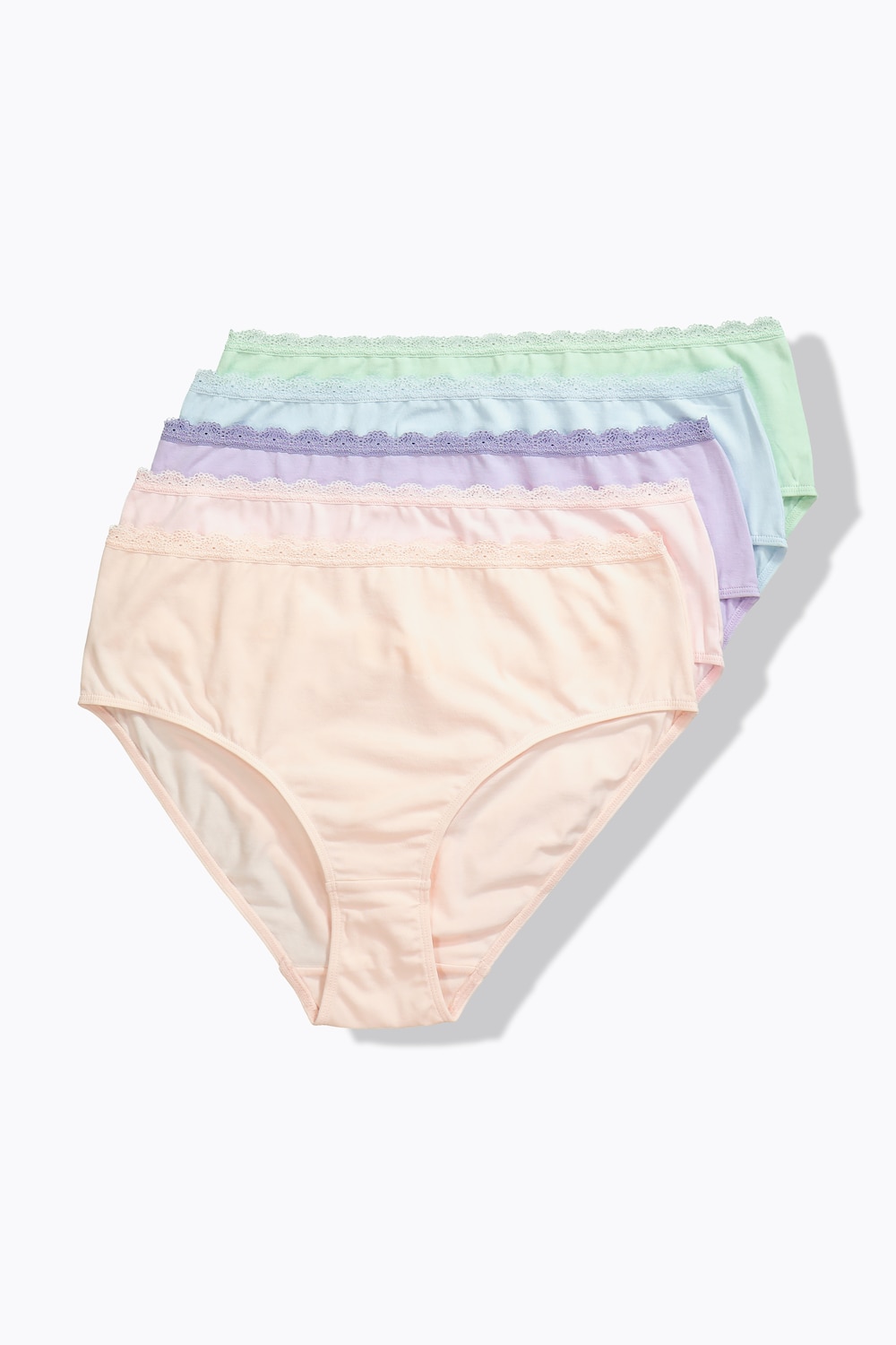 Große Größen Midislips, Damen, rosa, Größe: 46/48, Baumwolle, Ulla Popken von Ulla Popken