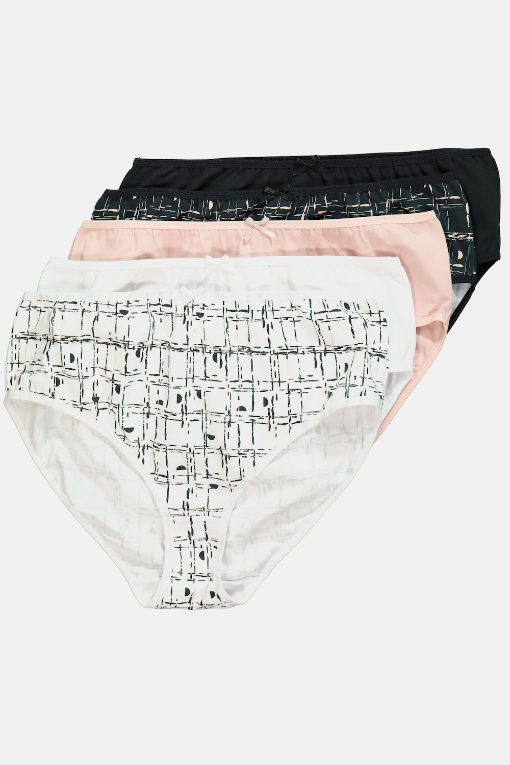 Große Größen Midislips, Damen, schwarz, Größe: 46/48, Baumwolle, Ulla Popken von Ulla Popken