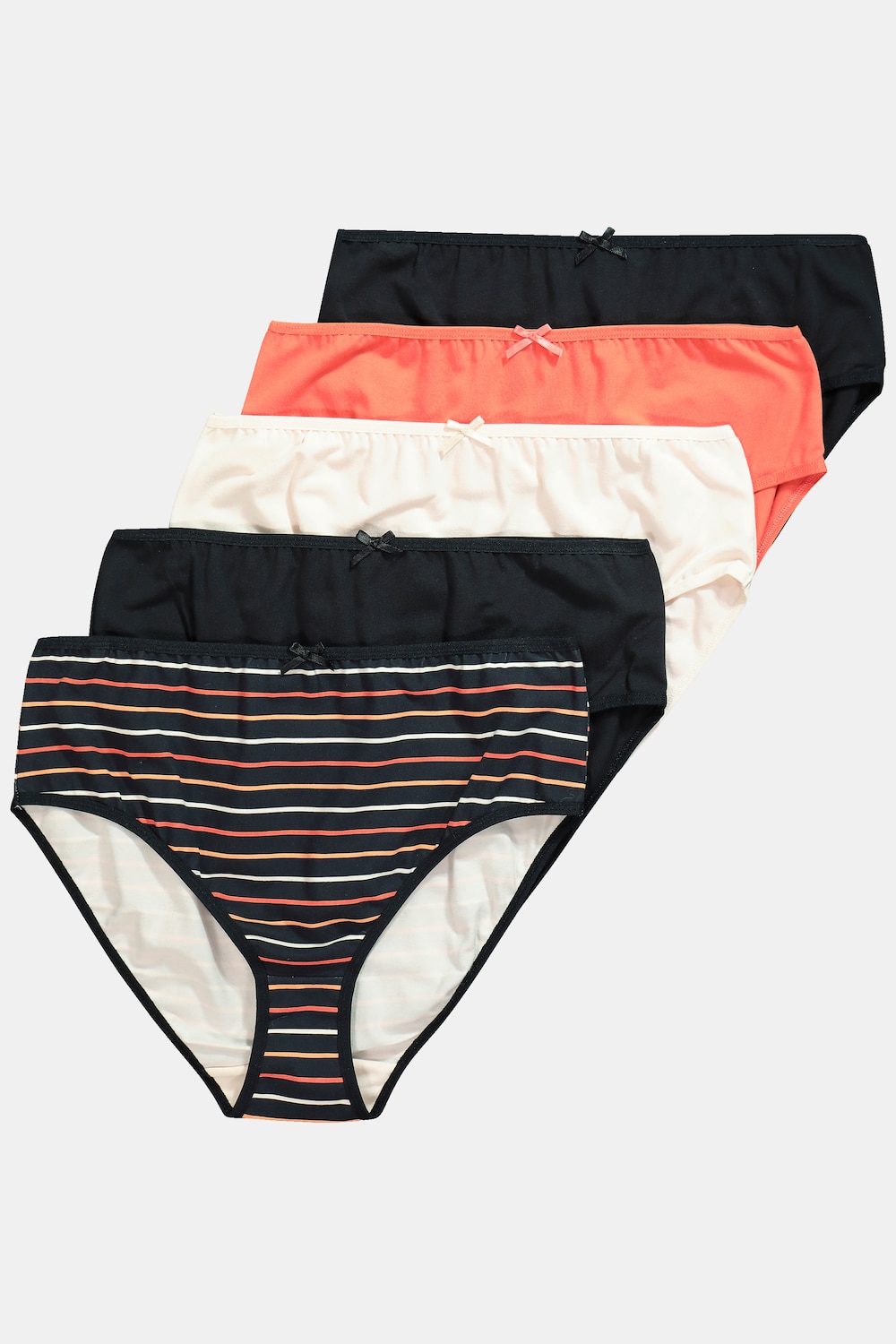 Große Größen Midislips, Damen, schwarz, Größe: 54/56, Baumwolle, Ulla Popken von Ulla Popken