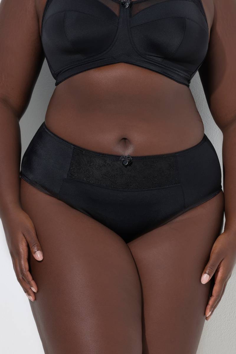 Große Größen Midislips, Damen, schwarz, Größe: 58/60, Baumwolle/Synthetische Fasern/Elasthan, Ulla Popken von Ulla Popken