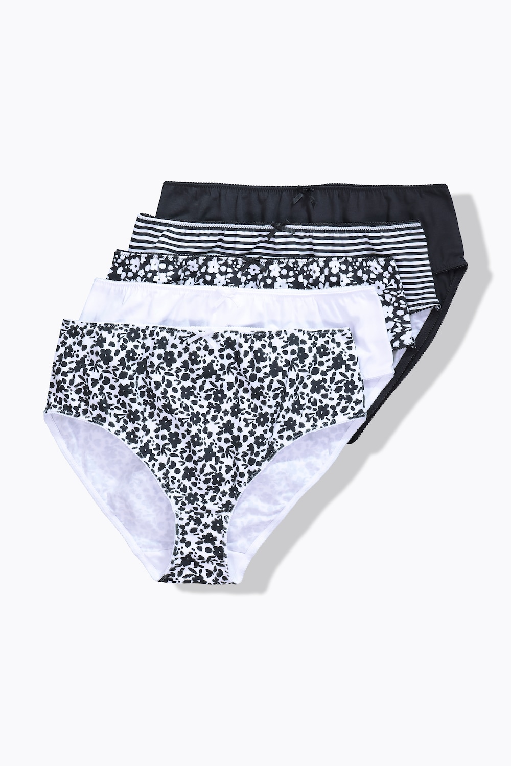Große Größen Midislips, Damen, schwarz, Größe: 62/64, Baumwolle, Ulla Popken von Ulla Popken