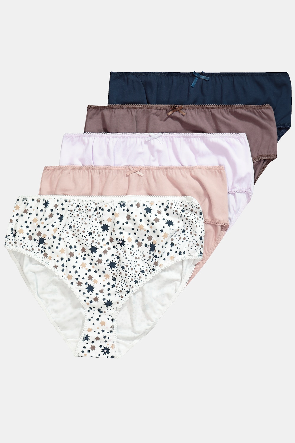 Große Größen Midislips, Damen, weiß, Größe: 42/44, Baumwolle, Ulla Popken von Ulla Popken