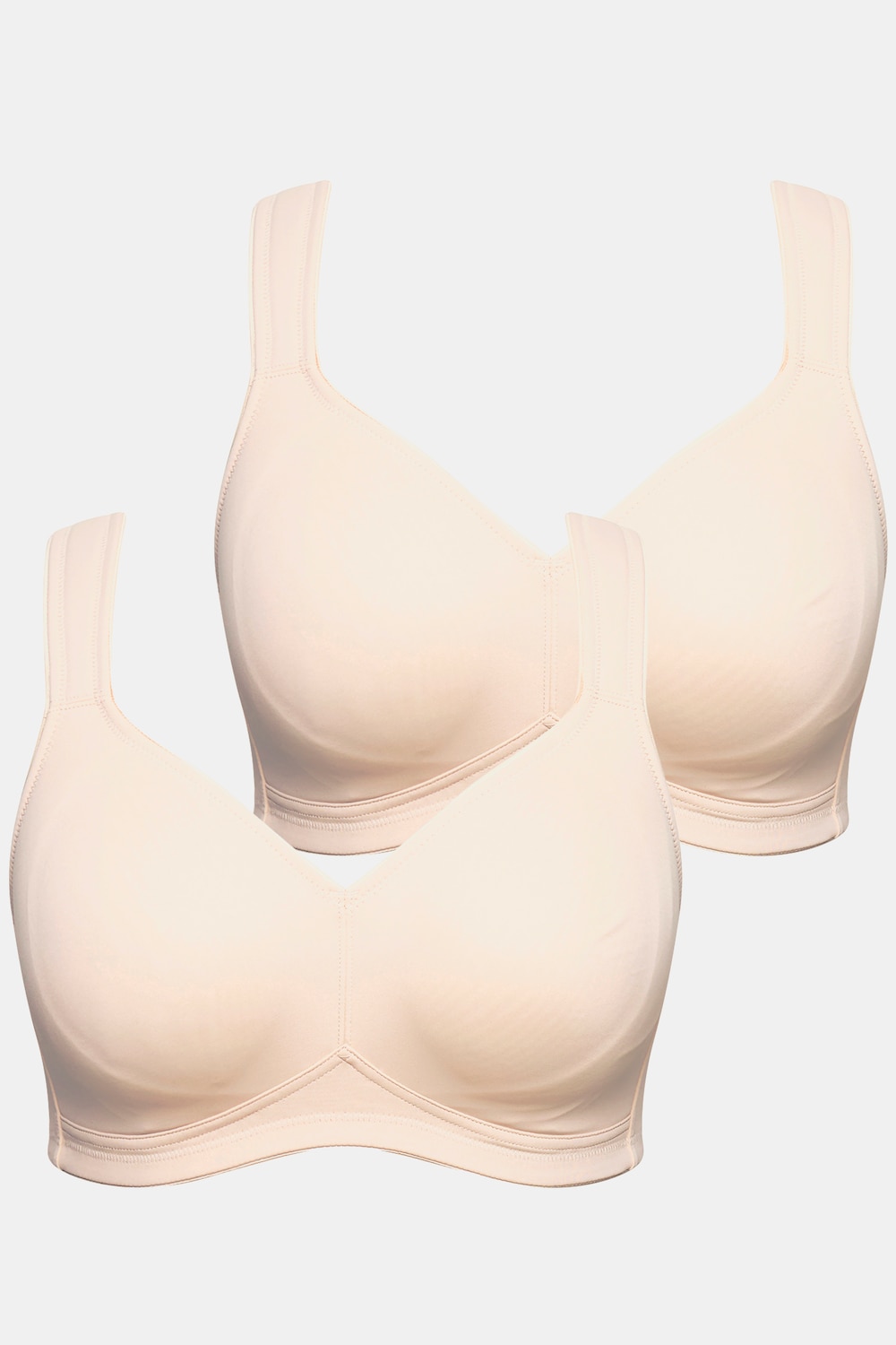 Große Größen Mikrofaser-BH, Damen, beige, Größe: 95D, Synthetische Fasern/Elasthan, Ulla Popken von Ulla Popken