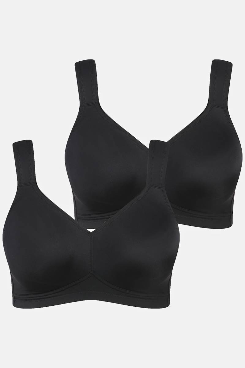Große Größen Mikrofaser-BH, Damen, schwarz, Größe: 110C, Synthetische Fasern/Elasthan, Ulla Popken Große Größen Mikrofaser-BH, Damen, schwarz, Größe: 110C, Synthetische Fasern/Elasthan, Ulla Popken von Ulla Popken