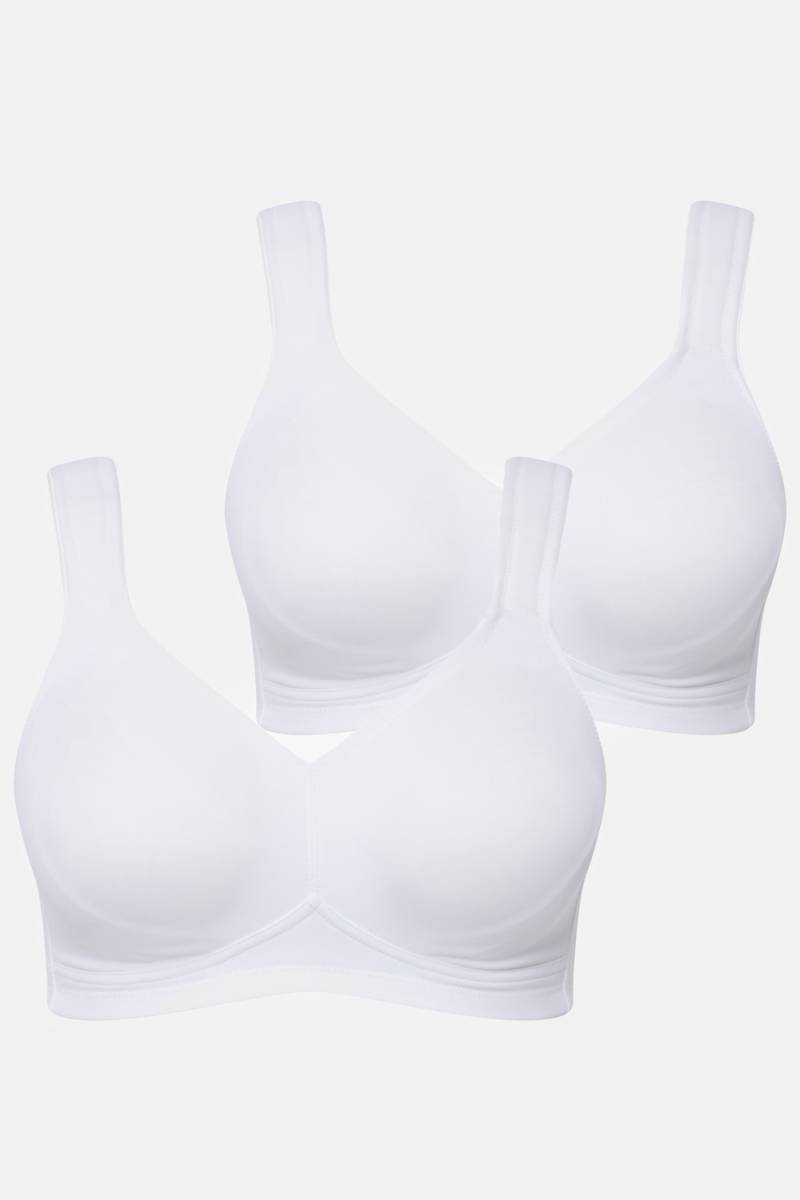Große Größen Mikrofaser-BH, Damen, weiß, Größe: 130E, Synthetische Fasern/Elasthan, Ulla Popken Große Größen Mikrofaser-BH, Damen, weiß, Größe: 130E, Synthetische Fasern/Elasthan, Ulla Popken von Ulla Popken