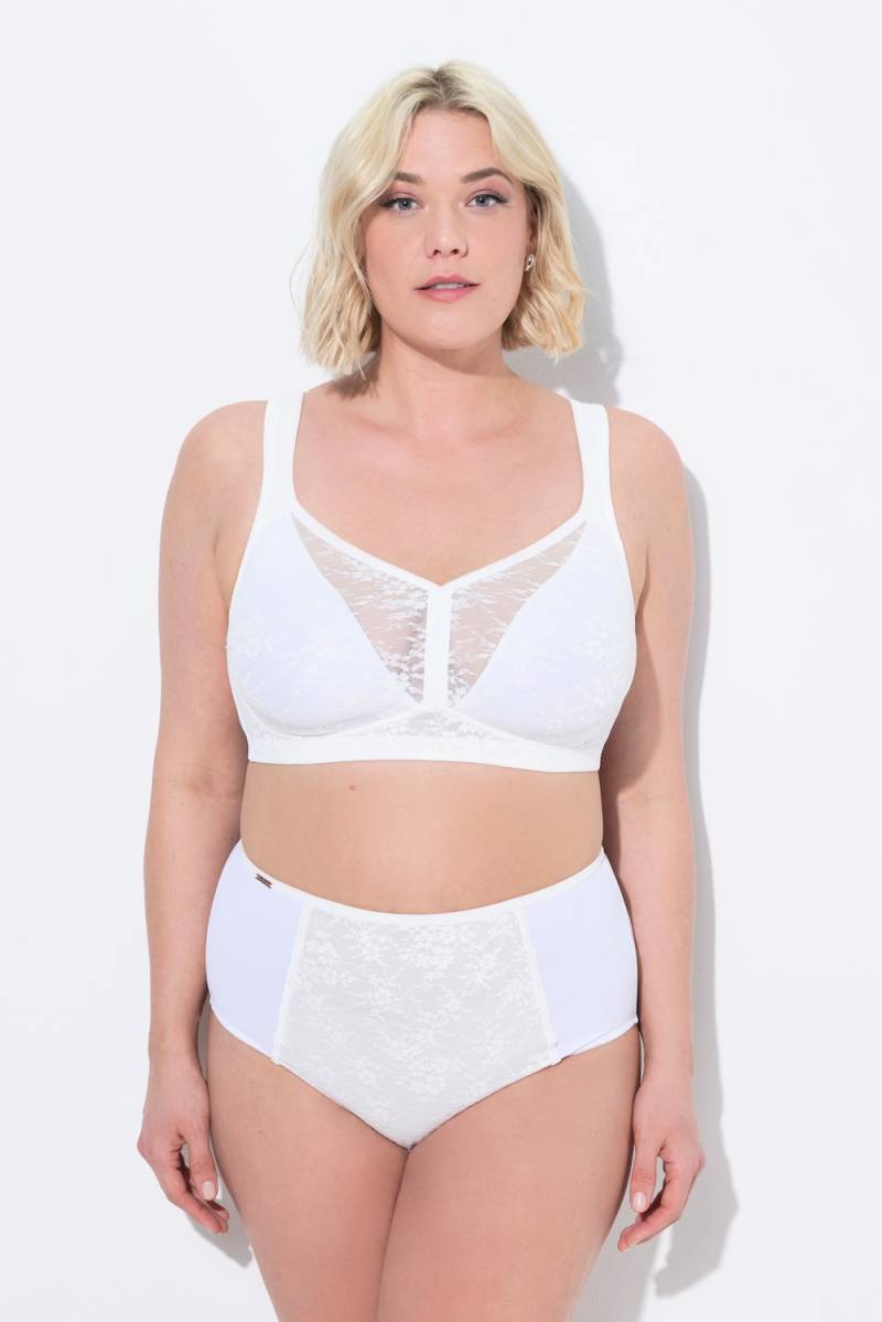 Große Größen Minimizer-BH, Damen, weiß, Größe: 85C, Synthetische Fasern/Elasthan, Ulla Popken von Ulla Popken