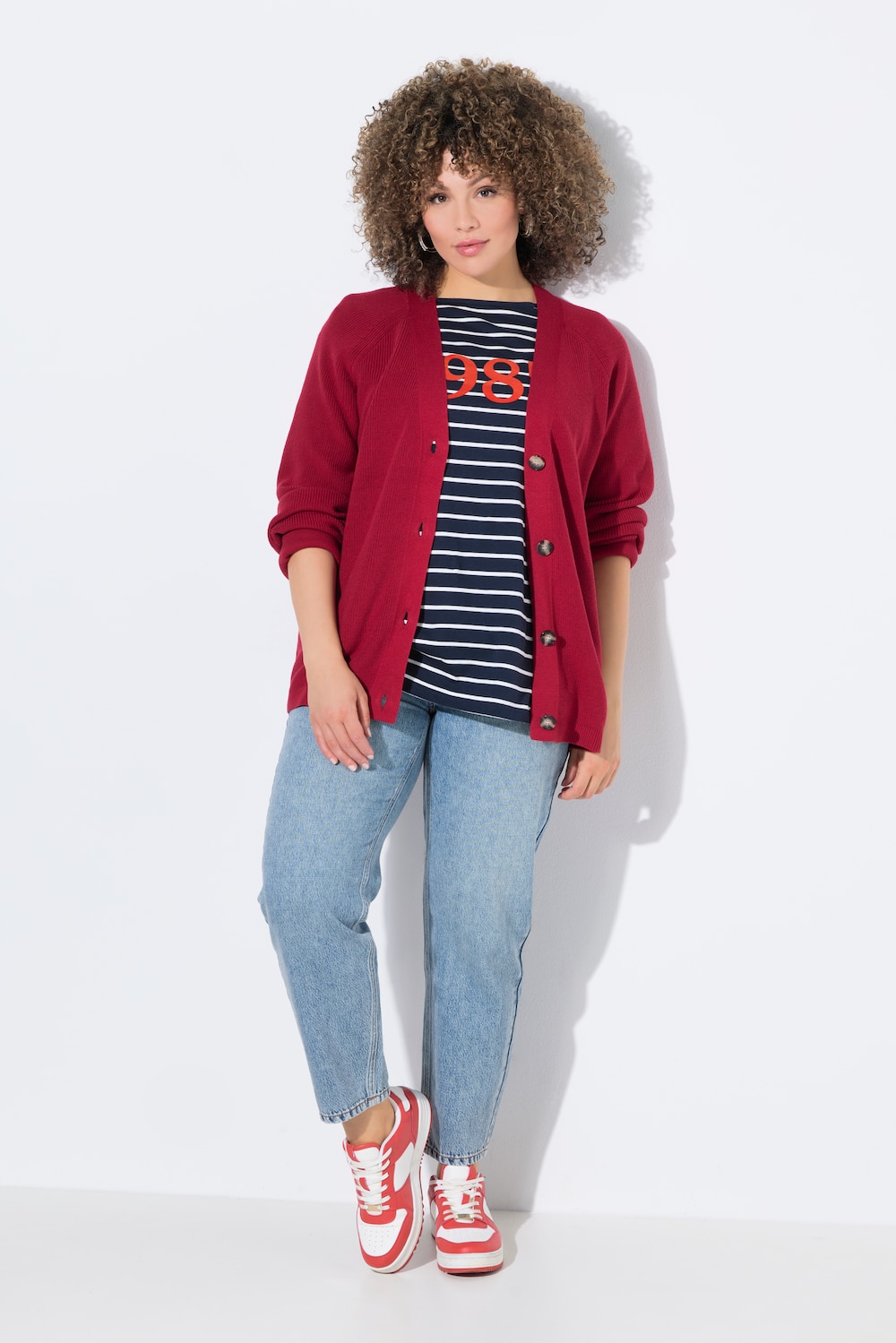 Große Größen Mom-Jeans, Damen, blau, Größe: 56, Baumwolle/Synthetische Fasern, Ulla Popken von Ulla Popken