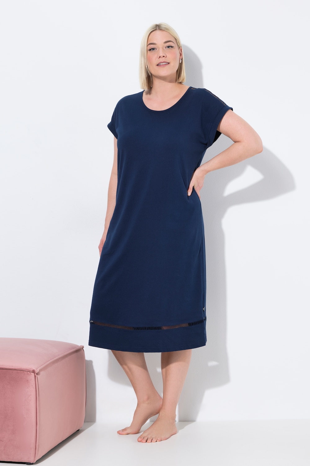Große Größen Nachthemd, Damen, blau, Größe: 46/48, Baumwolle, Ulla Popken Große Größen Nachthemd, Damen, blau, Größe: 46/48, Baumwolle, Ulla Popken von Ulla Popken