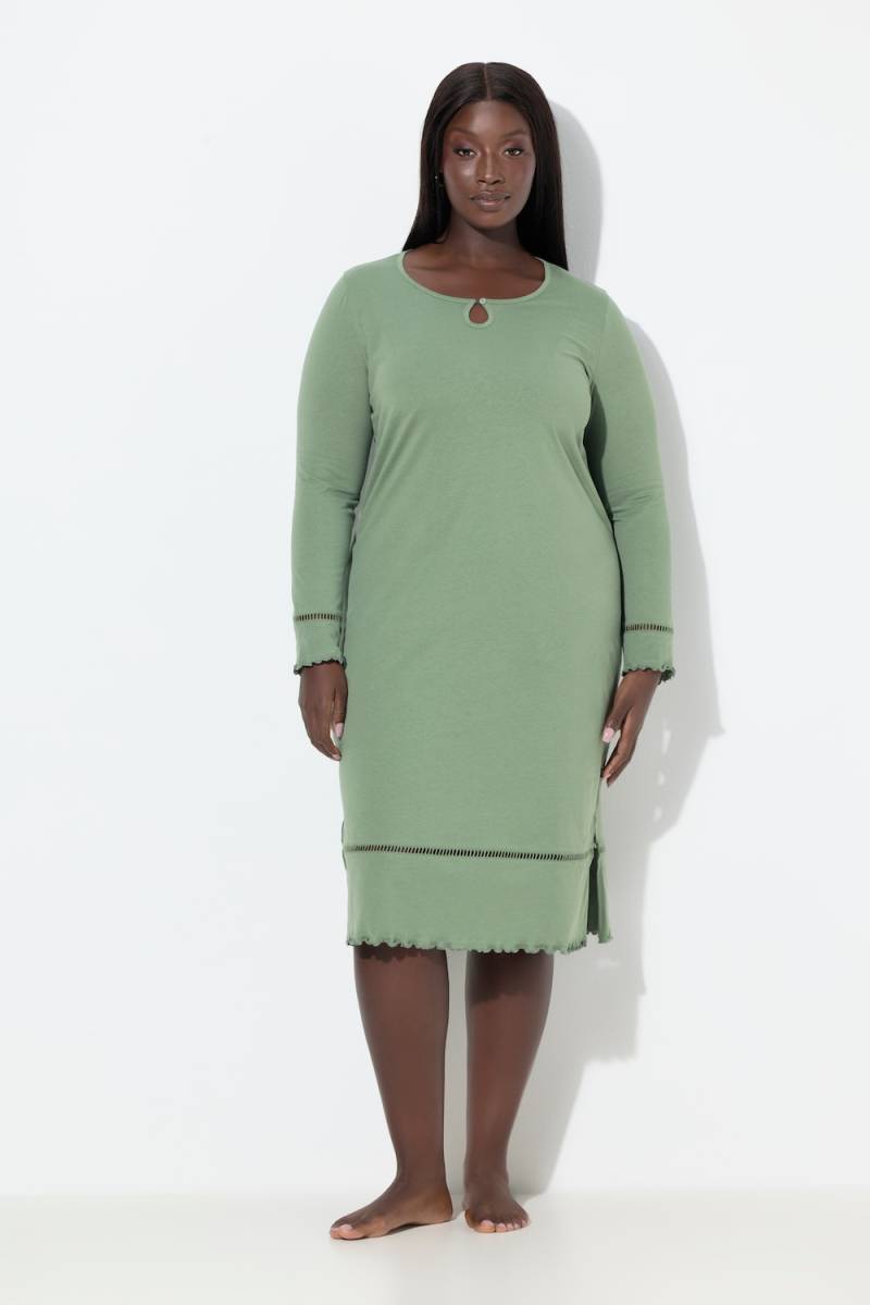 Große Größen Nachthemd, Damen, grau, Größe: 62/64, Baumwolle, Ulla Popken von Ulla Popken