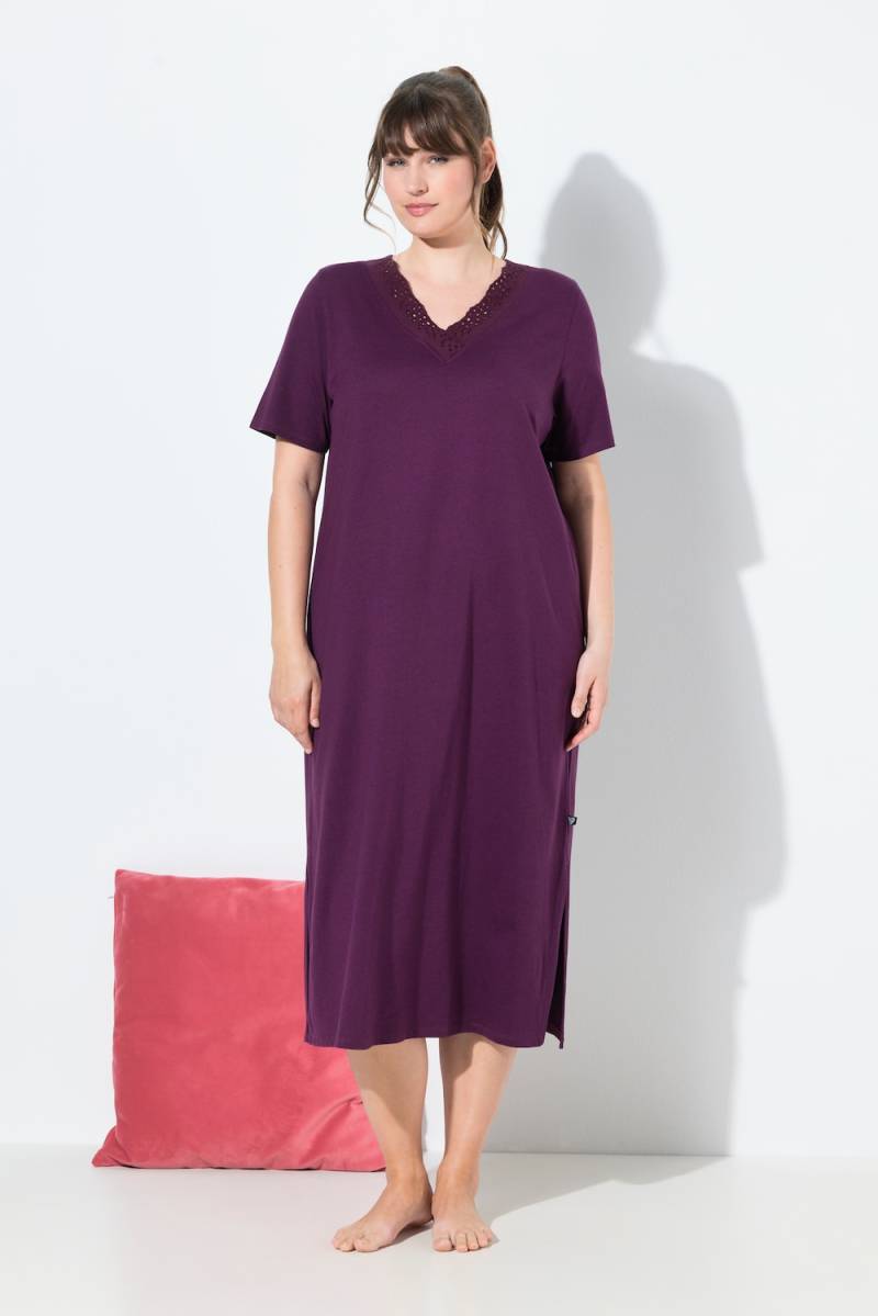 Große Größen Nachthemd, Damen, lila, Größe: 42/44, Baumwolle/Synthetische Fasern, Ulla Popken von Ulla Popken