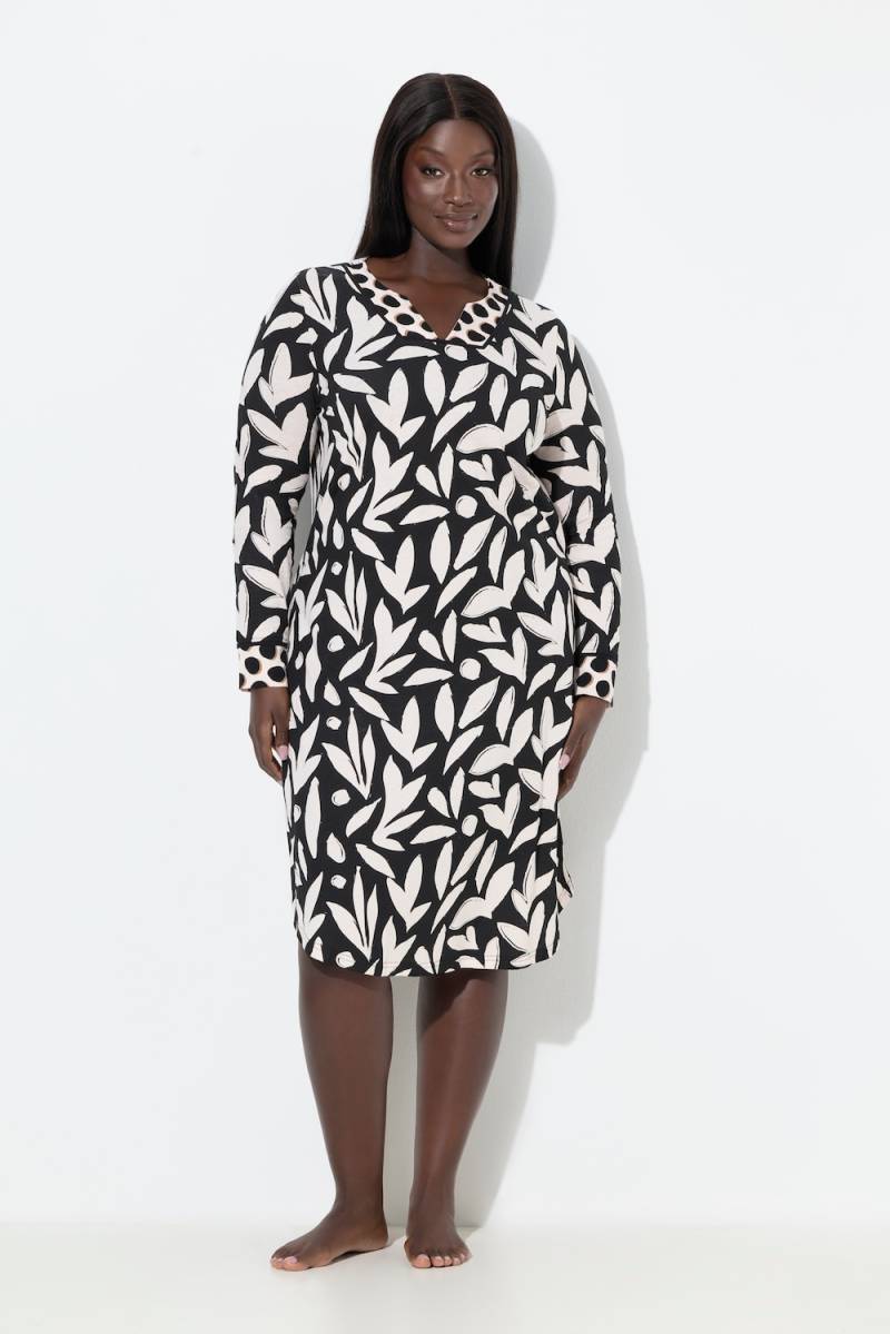 Große Größen Nachthemd, Damen, schwarz, Größe: 42/44, Baumwolle/Synthetische Fasern, Ulla Popken von Ulla Popken