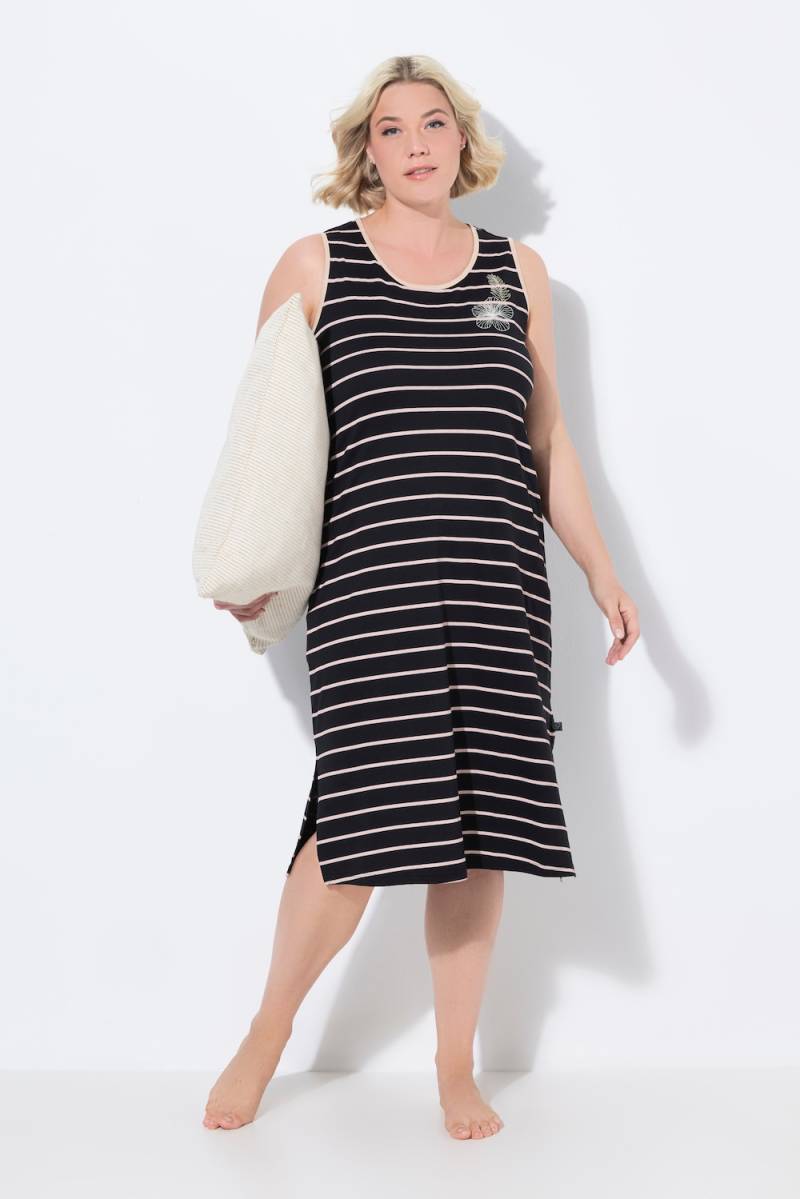 Große Größen Nachthemd, Damen, schwarz, Größe: 50/52, Baumwolle, Ulla Popken von Ulla Popken