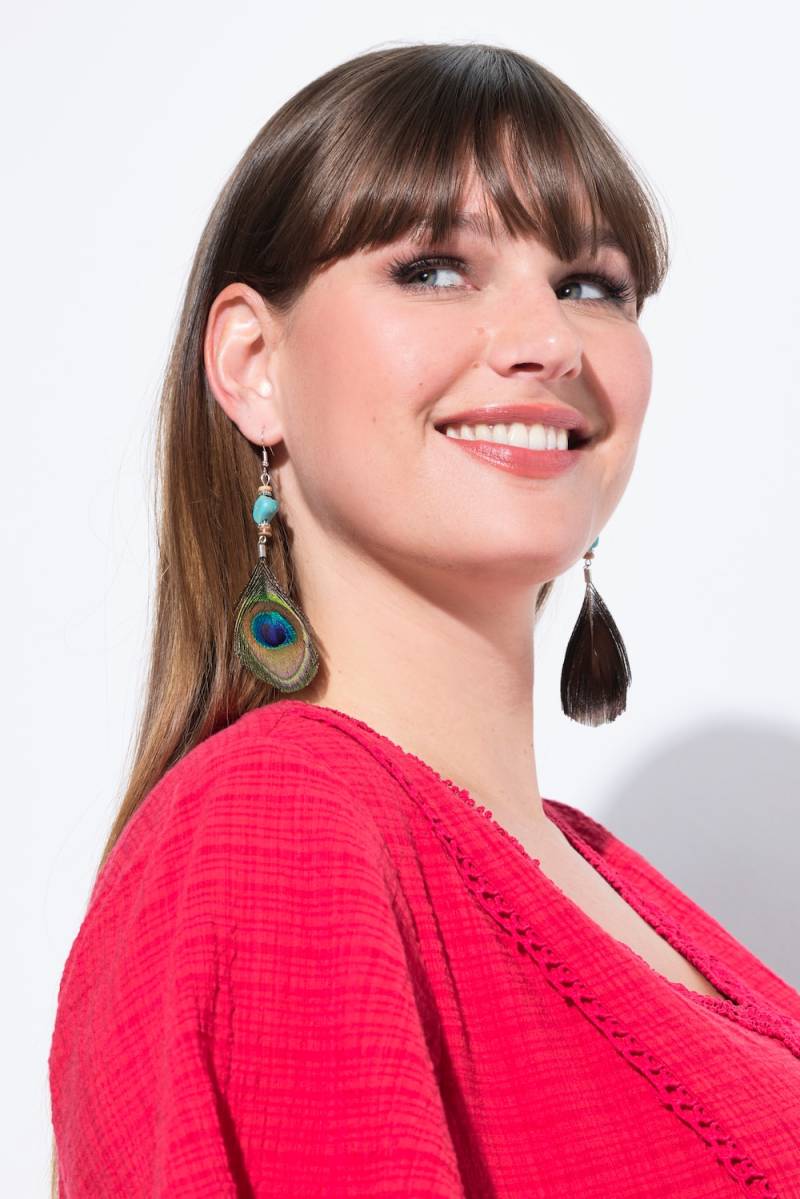 Große Größen Ohrhänger, Damen, braun, Größe: One Size, Kunststoff/Sonstige/Metallische Fasern, Ulla Popken Große Größen Ohrhänger, Damen, braun, Größe: One Size, Kunststoff/Sonstige/Metallische Fasern, Ulla Popken von Ulla Popken