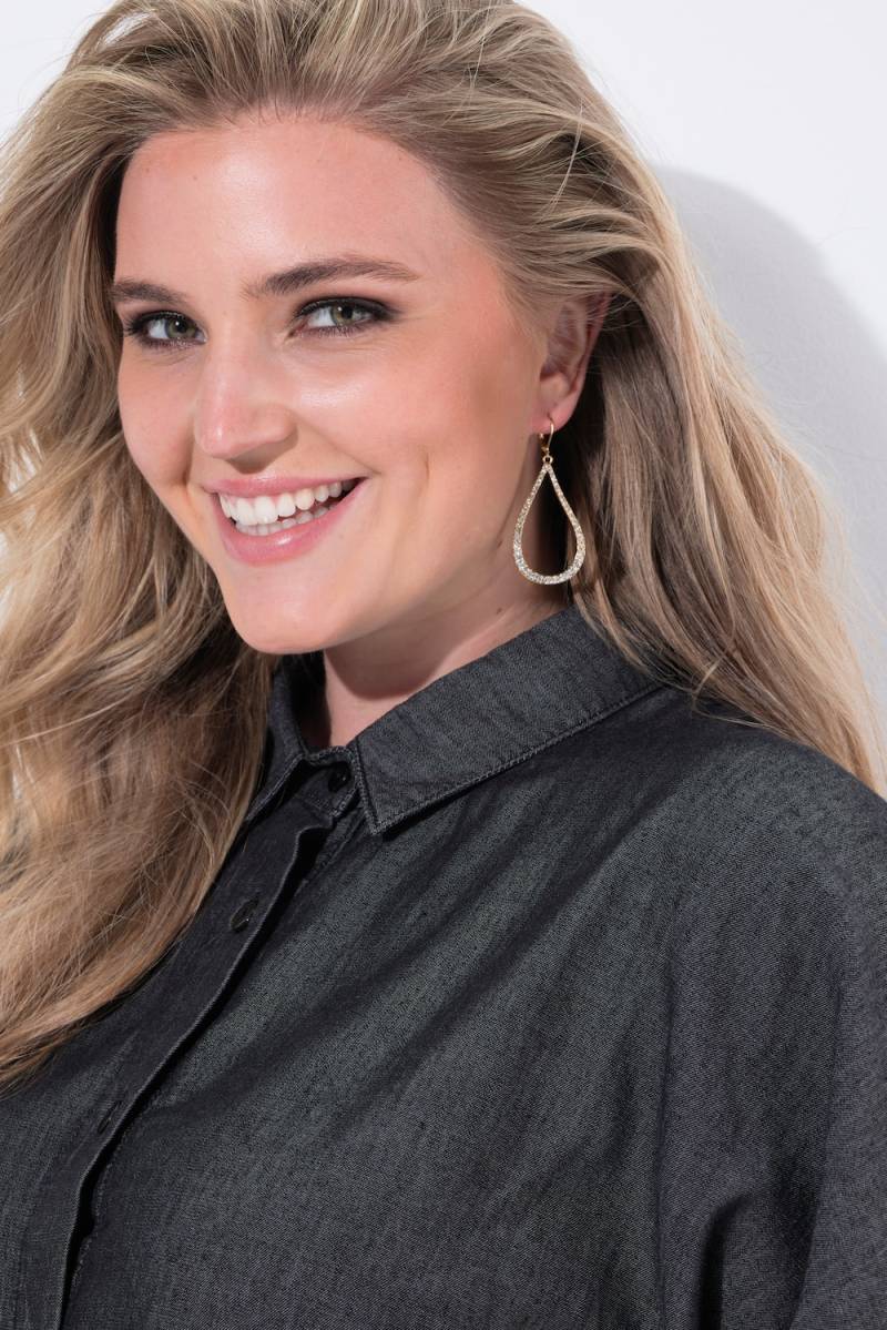 Große Größen Ohrstecker, Damen, orange, Größe: One Size, Metallische Fasern/Glas, Ulla Popken von Ulla Popken