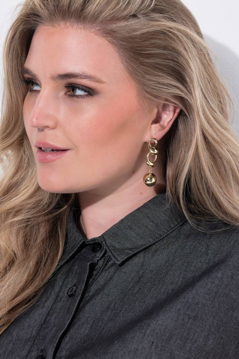 Große Größen Ohrstecker, Damen, orange, Größe: One Size, Metallische Fasern/Sonstige, Ulla Popken Große Größen Ohrstecker, Damen, orange, Größe: One Size, Metallische Fasern/Sonstige, Ulla Popken von Ulla Popken