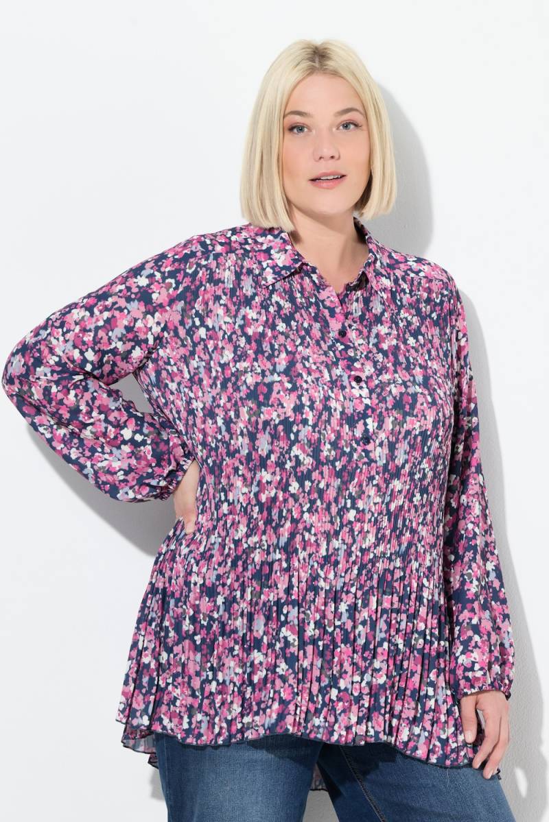Große Größen Plissee-Bluse, Damen, rosa, Größe: 62/64, Polyester, Ulla Popken von Ulla Popken