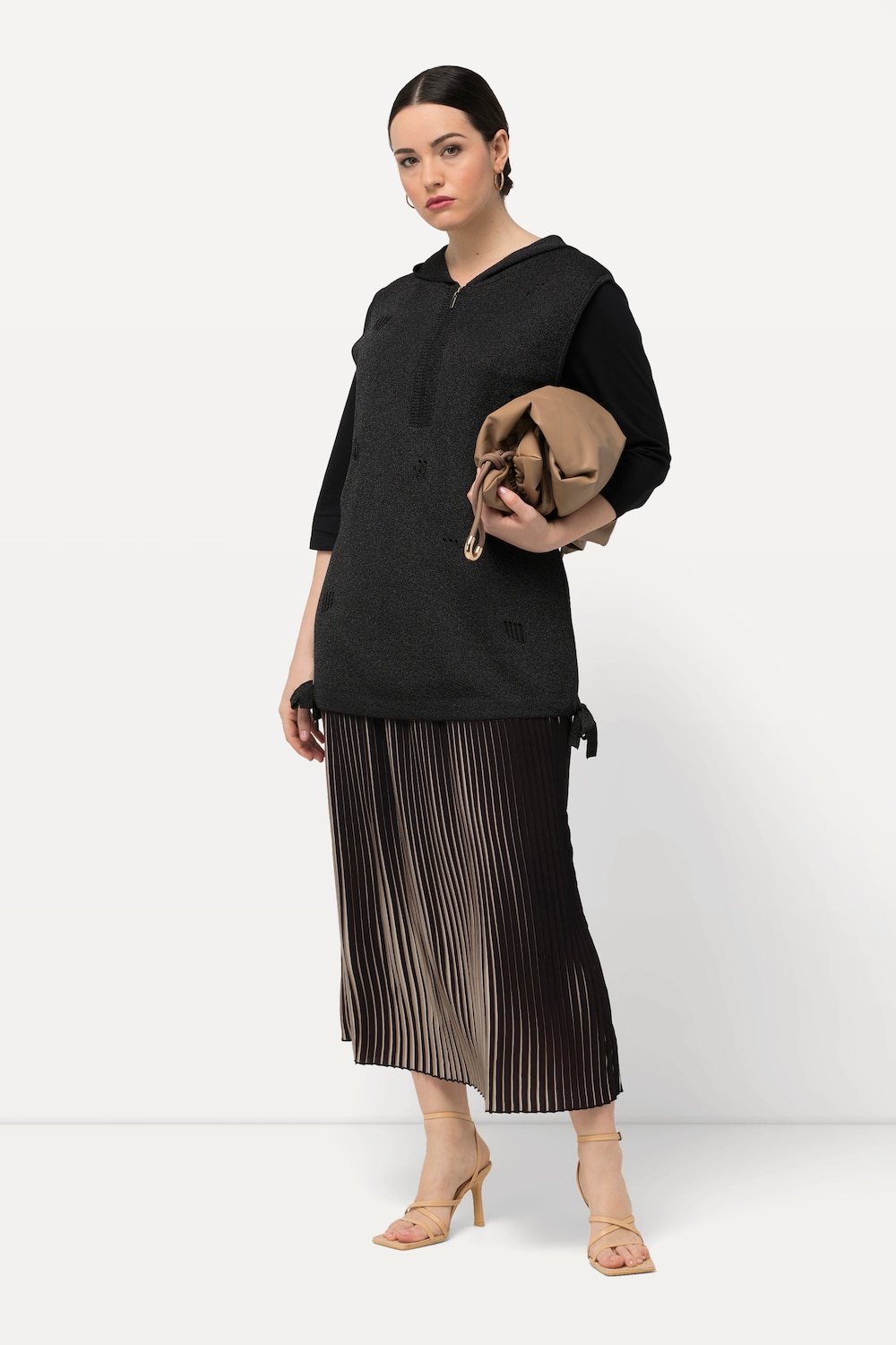 Große Größen Plisseerock, Damen, schwarz, Größe: 58/60, Polyester, Ulla Popken Große Größen Plisseerock, Damen, schwarz, Größe: 58/60, Polyester, Ulla Popken von Ulla Popken