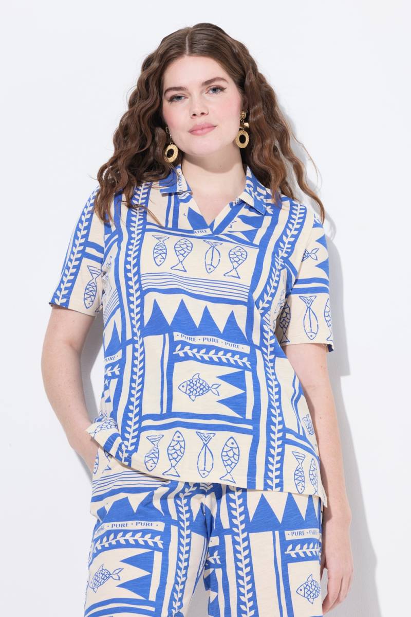 Große Größen Poloshirt, Damen, blau, Größe: 42/44, Baumwolle, Ulla Popken Große Größen Poloshirt, Damen, blau, Größe: 42/44, Baumwolle, Ulla Popken von Ulla Popken