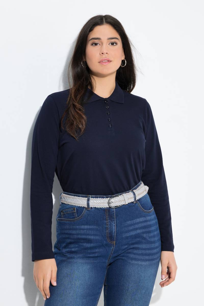 Große Größen Poloshirt, Damen, blau, Größe: 62/64, Baumwolle, Ulla Popken Große Größen Poloshirt, Damen, blau, Größe: 62/64, Baumwolle, Ulla Popken von Ulla Popken