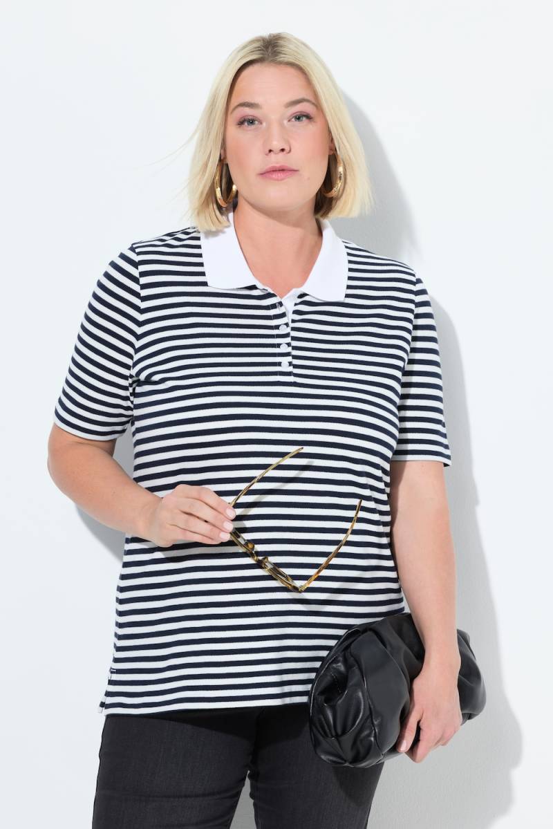 Große Größen Poloshirt, Damen, schwarz, Größe: 54/56, Baumwolle, Ulla Popken Große Größen Poloshirt, Damen, schwarz, Größe: 54/56, Baumwolle, Ulla Popken von Ulla Popken