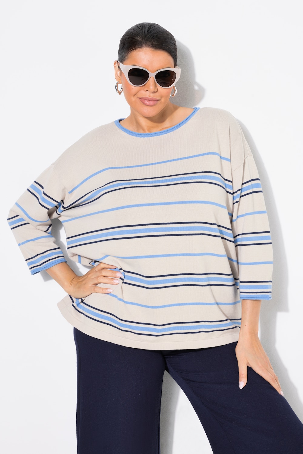 Große Größen Pullover, Damen, beige, Größe: 42/44, Baumwolle, Ulla Popken Große Größen Pullover, Damen, beige, Größe: 42/44, Baumwolle, Ulla Popken von Ulla Popken