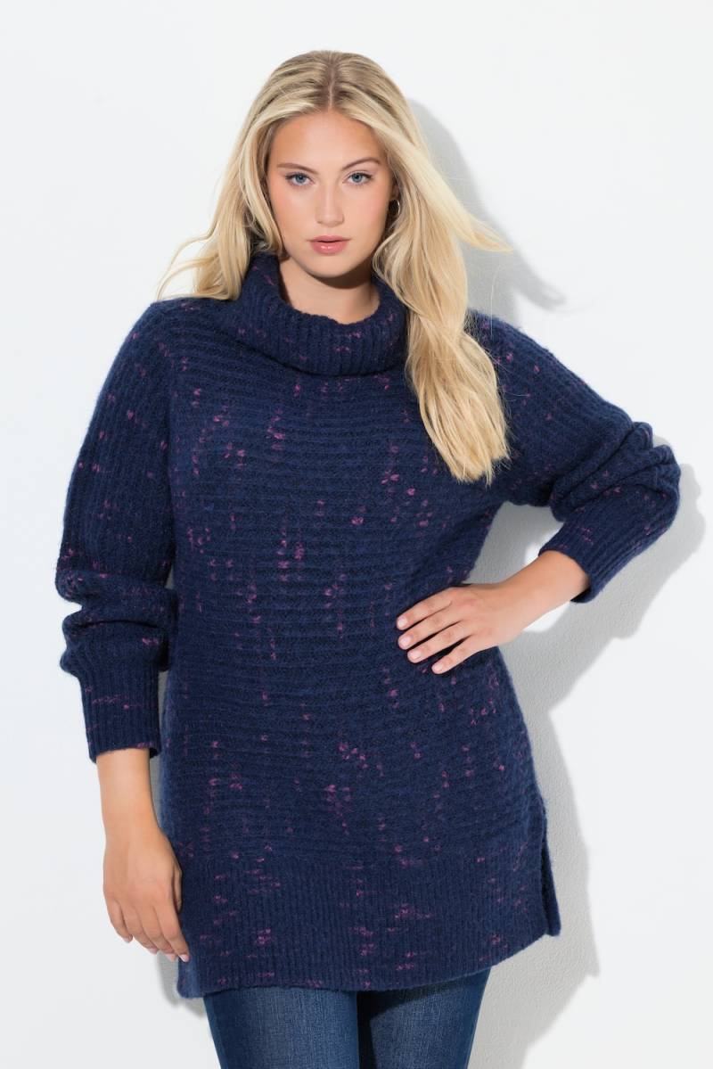Große Größen Pullover, Damen, blau, Größe: 46/48, Polyester/Synthetische Fasern, Ulla Popken von Ulla Popken
