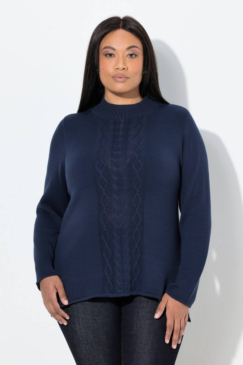Große Größen Pullover, Damen, blau, Größe: 46/48, Synthetische Fasern/Baumwolle, Ulla Popken von Ulla Popken