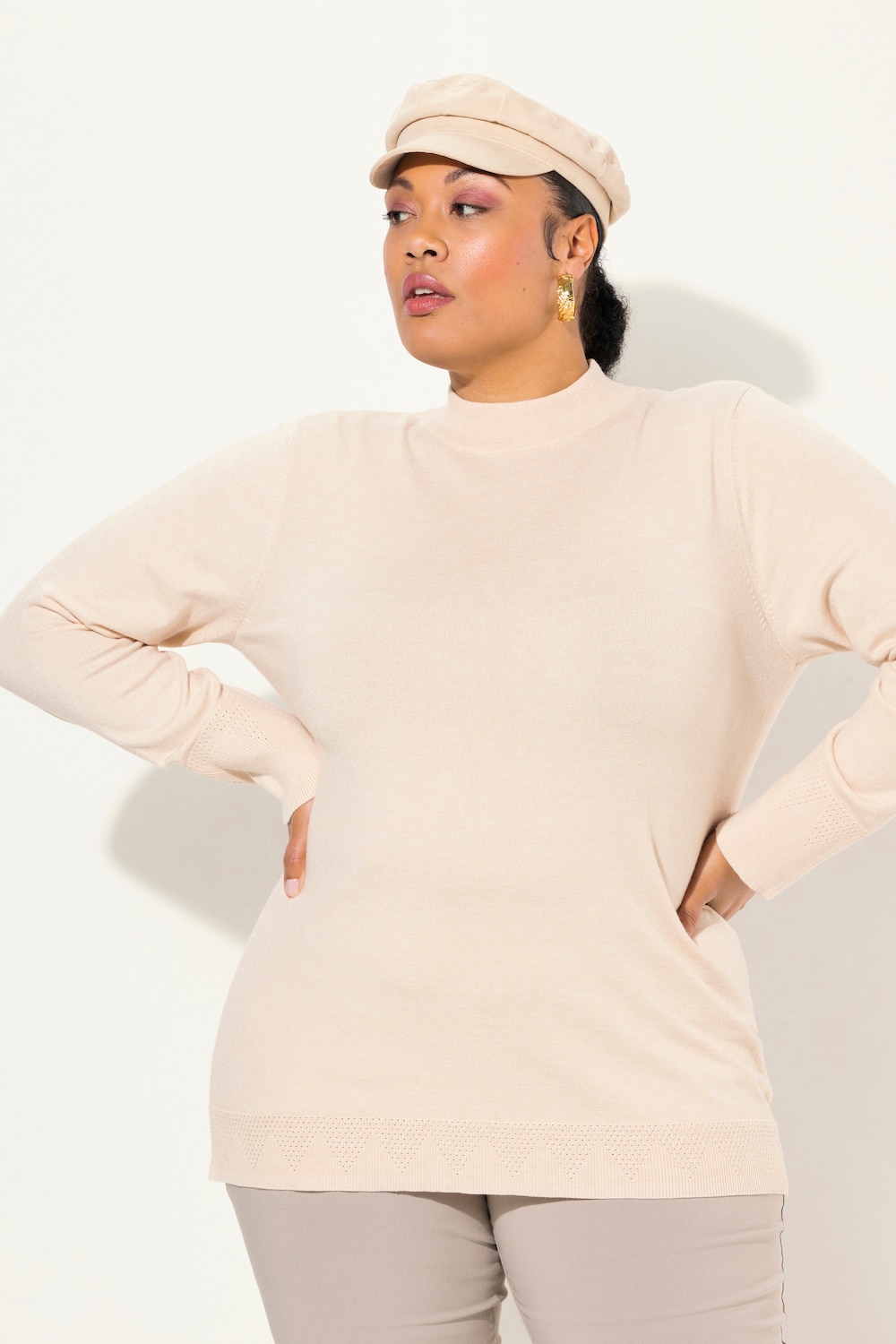 Große Größen Pullover, Damen, gelb, Größe: 46/48, Viskose/Polyester/Synthetische Fasern, Ulla Popken Große Größen Pullover, Damen, gelb, Größe: 46/48, Viskose/Polyester/Synthetische Fasern, Ulla Popken von Ulla Popken