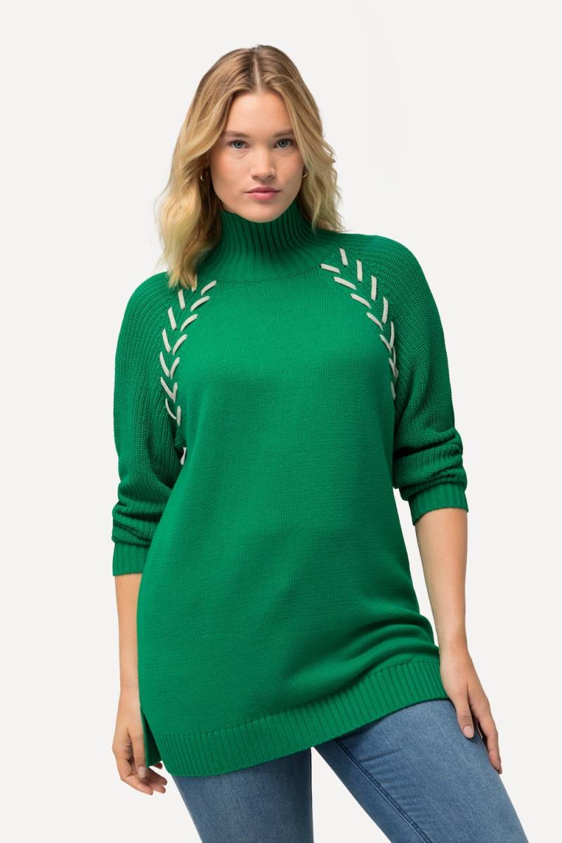 Große Größen Pullover, Damen, grün, Größe: 46/48, Baumwolle/Synthetische Fasern, Ulla Popken von Ulla Popken