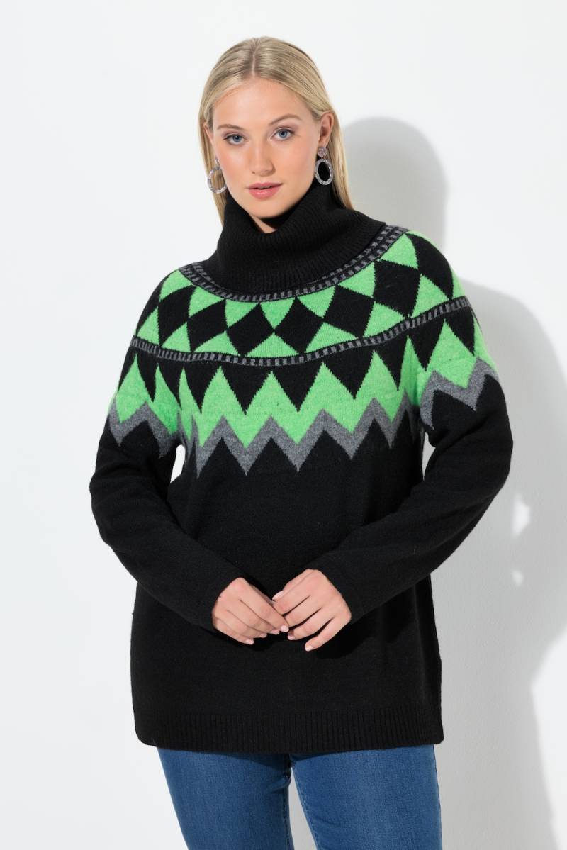 Große Größen Pullover, Damen, grün, Größe: 58/60, Synthetische Fasern/Polyester, Ulla Popken von Ulla Popken